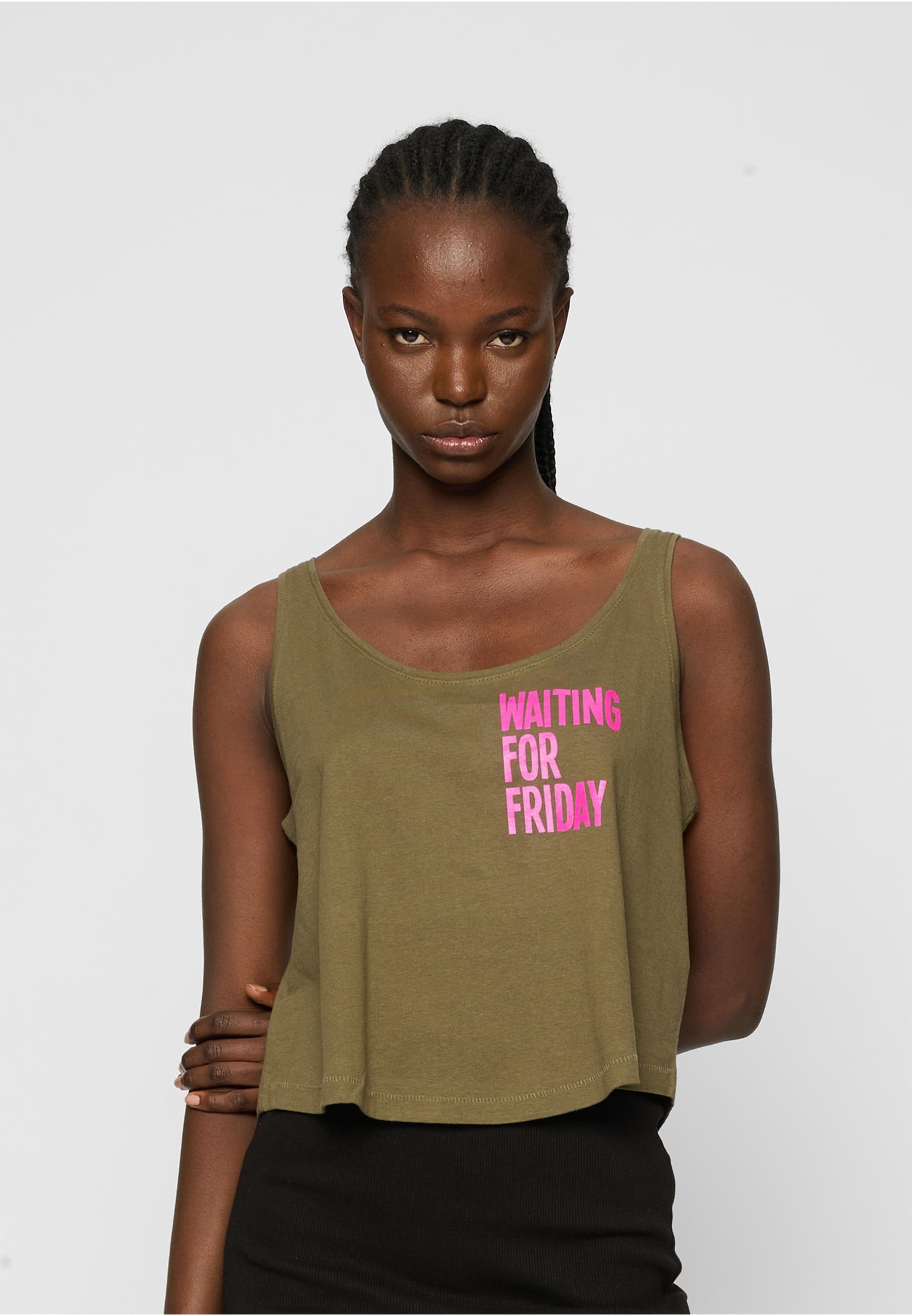 MisterTee Muskelshirt »MisterTee Damen Ladies Waiting For Friday Box Tank«, (1 tlg.)