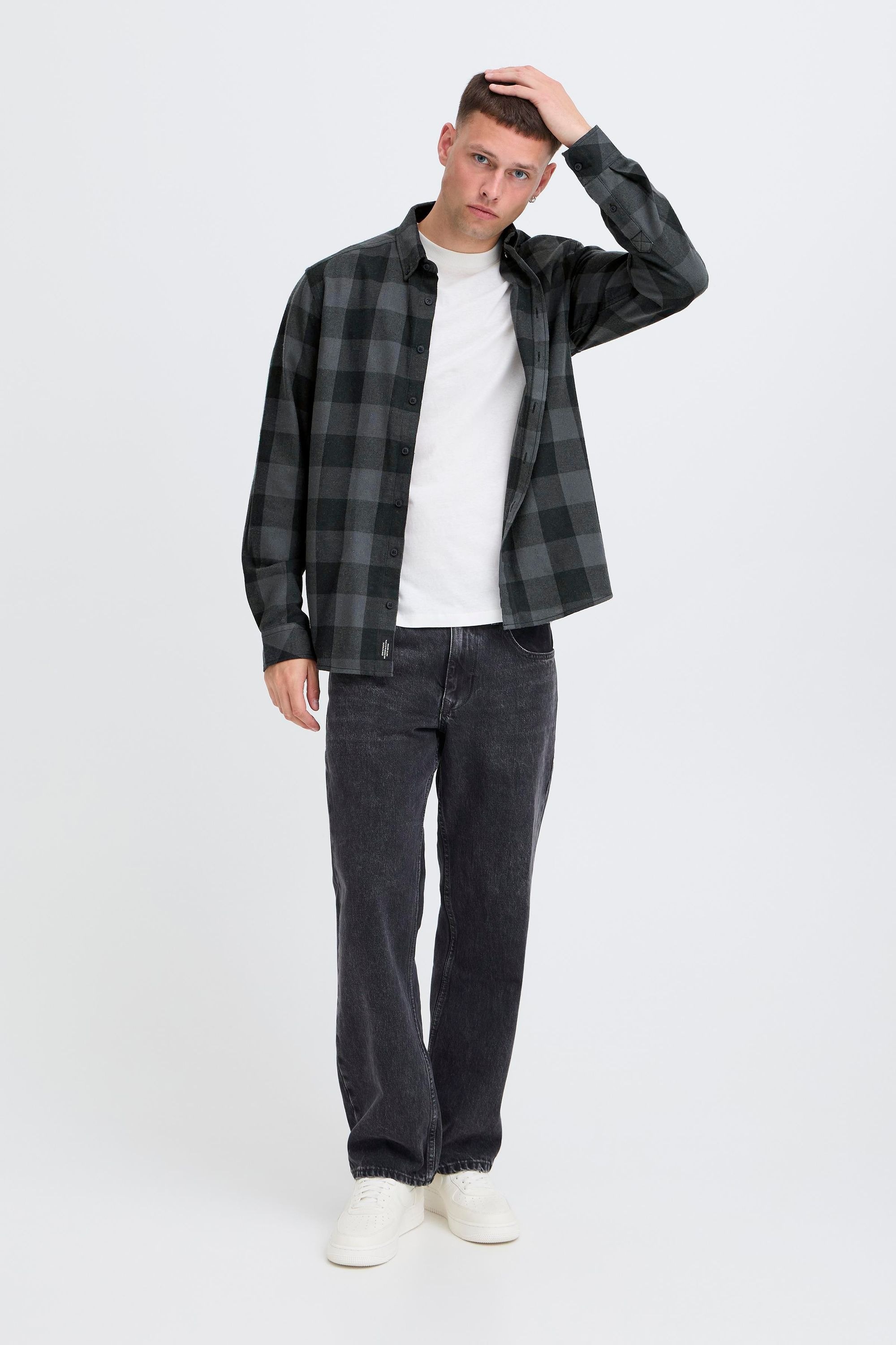 Thumbnail - Blend Flanellhemd "BHBUSTER", Lässiges kariertes Langarmhemd im Baumfäller-Stil