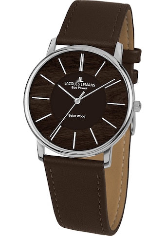 Solaruhr »Eco Power - Solar Wood, 1-2106A«, Herrenuhr, Damenuhr, Armbanduhr