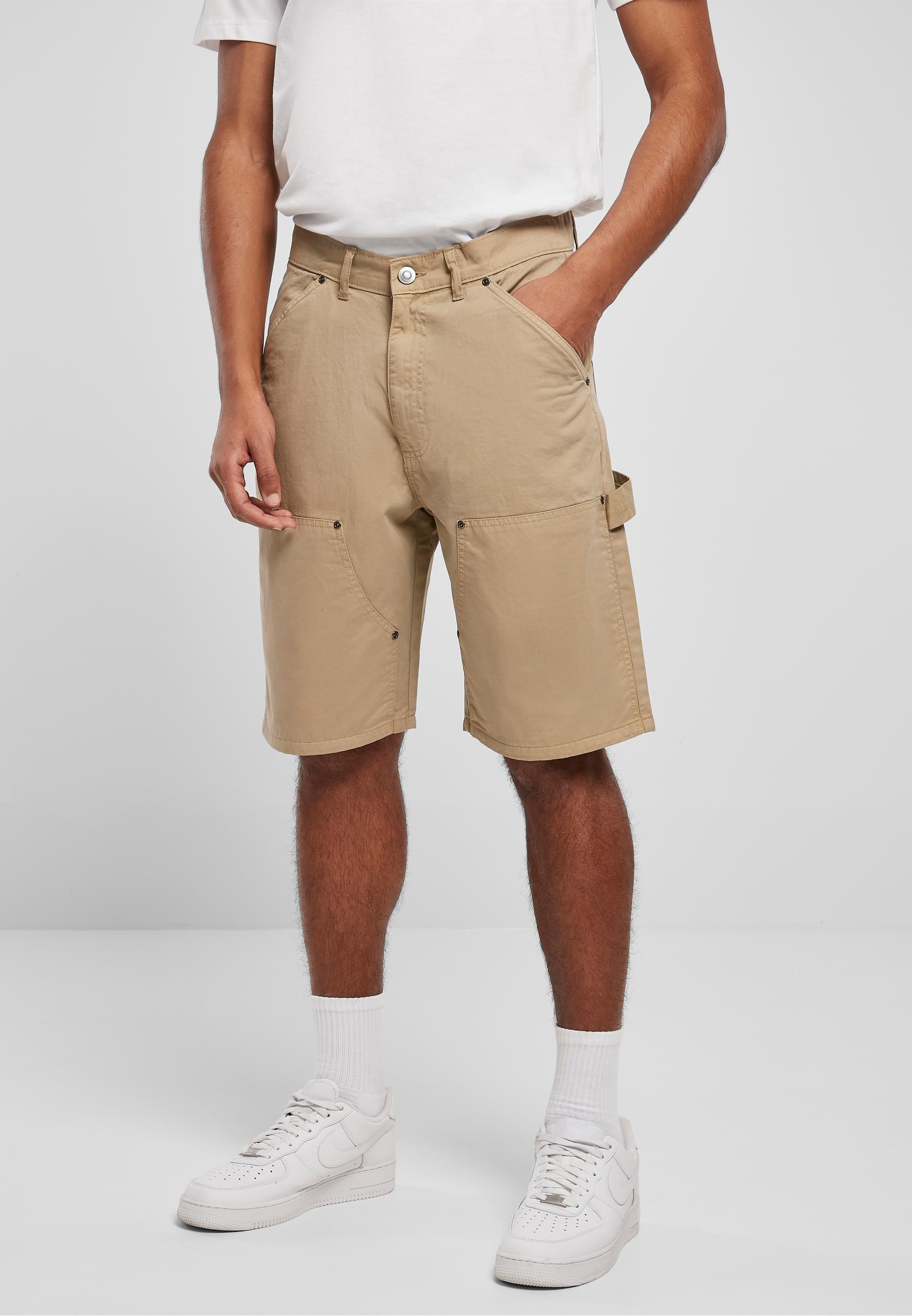 URBAN CLASSICS Shorts »Urban Classics Herren Double Knee Carpenter Shorts«, (1 tlg.)