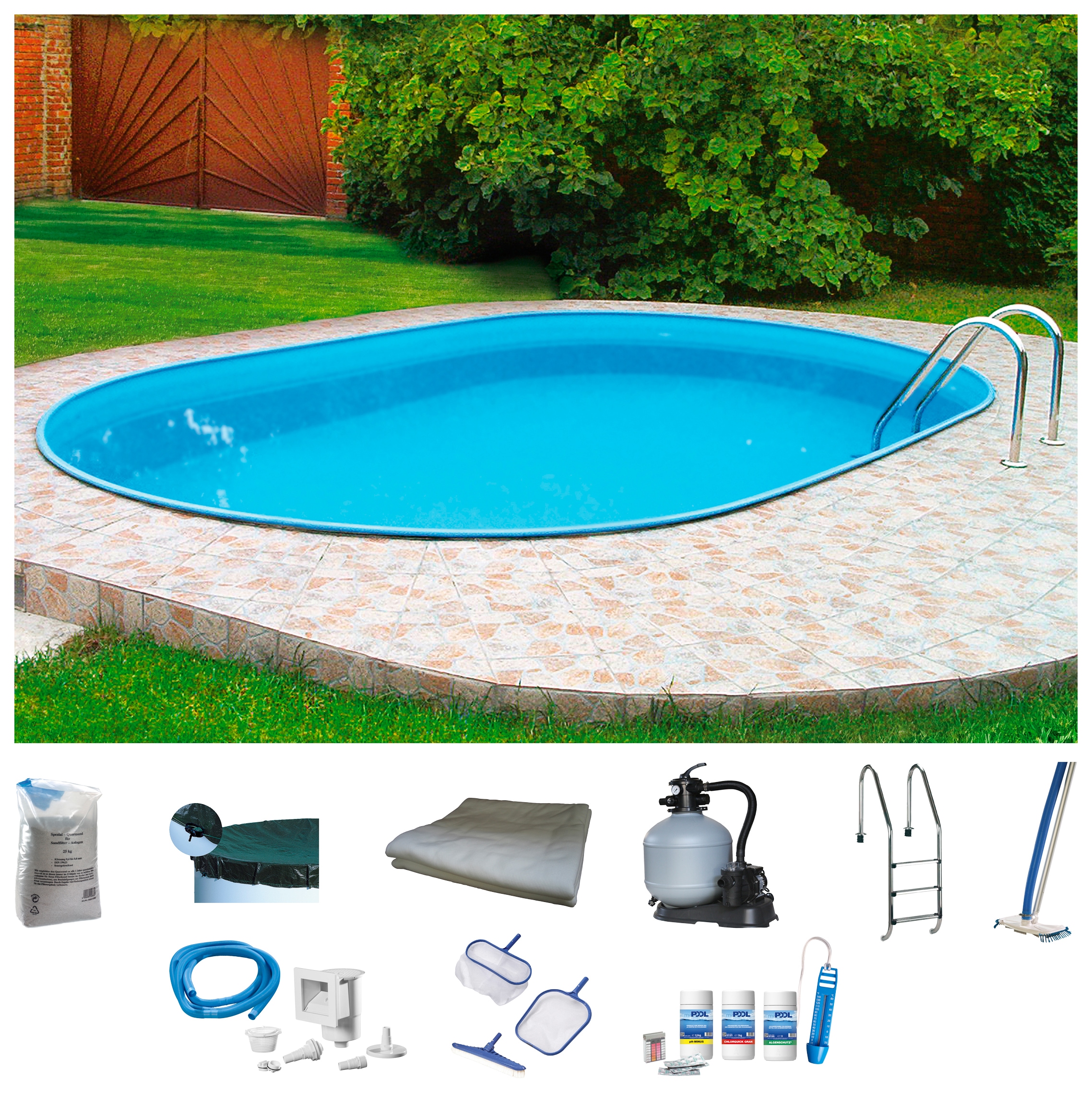my POOL BWT Ovalpool "PREMIUM" Höhe 135 cm, in verschiedenen Größen günstig online kaufen