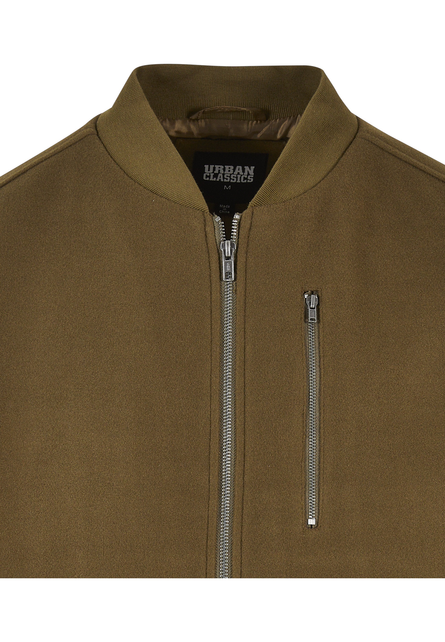 URBAN CLASSICS Bomberjacke »Urban Classics Herren Bomber Blouson« 1 Stk. tlg. ohne Kapuze