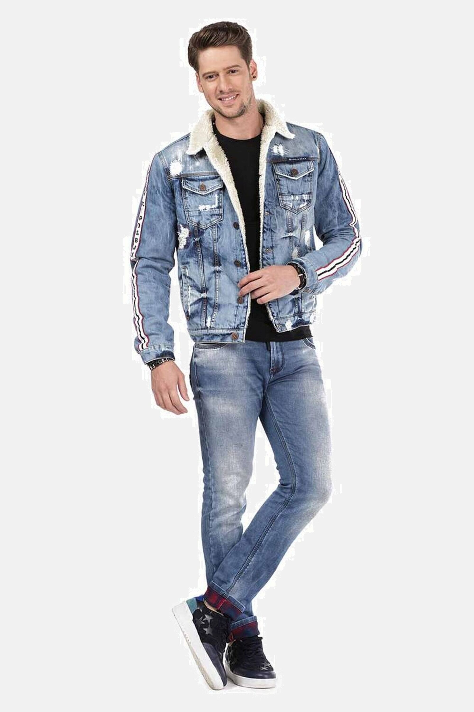 Cipo & Baxx Slim-fit-Jeans »Jeans«, mit markanter Waschung, CD-469