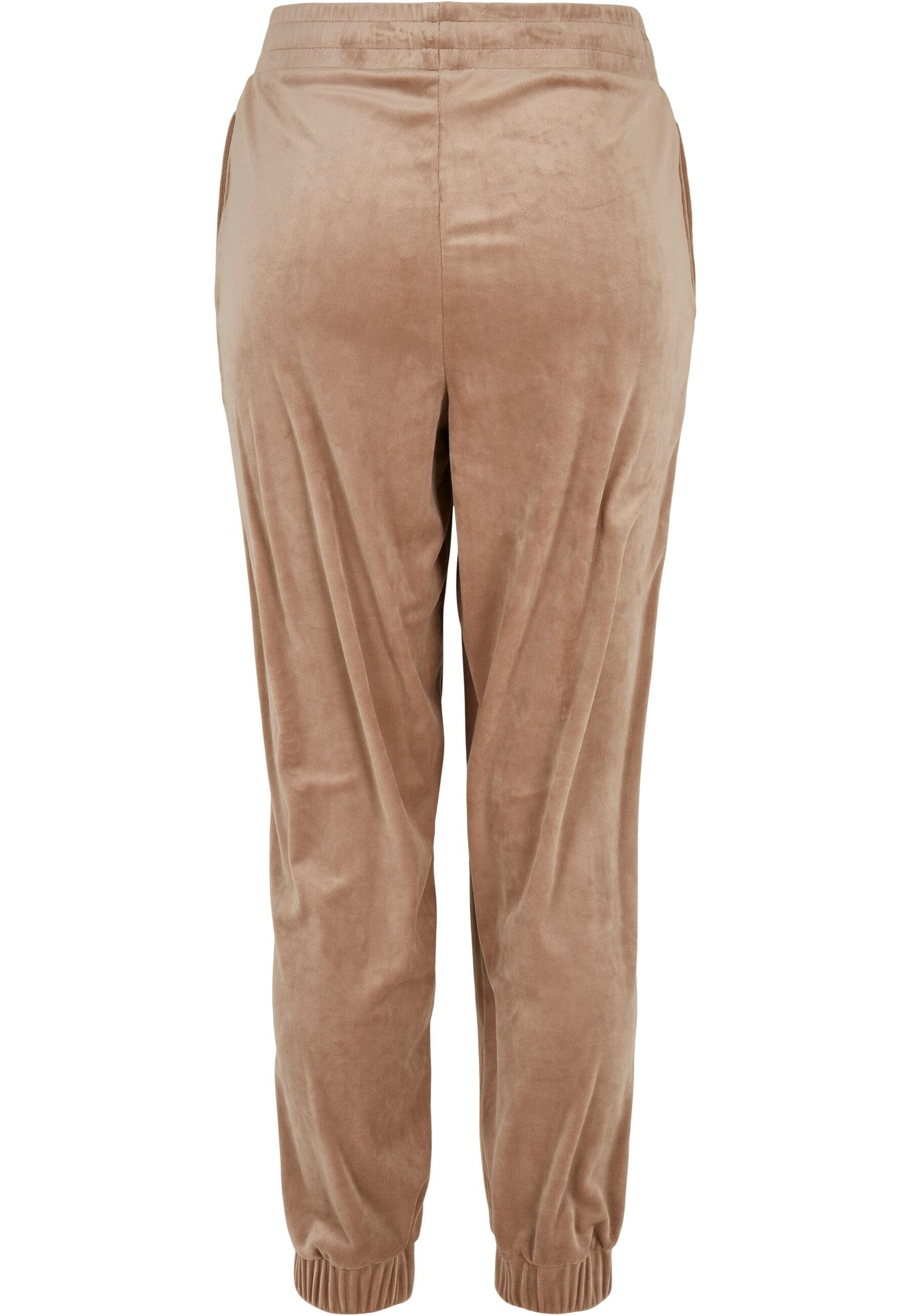 URBAN CLASSICS Jogginghose »Urban Classics Damen Ladies High Waist Ballon Velvet Sweat Pants«, (1 tlg.)