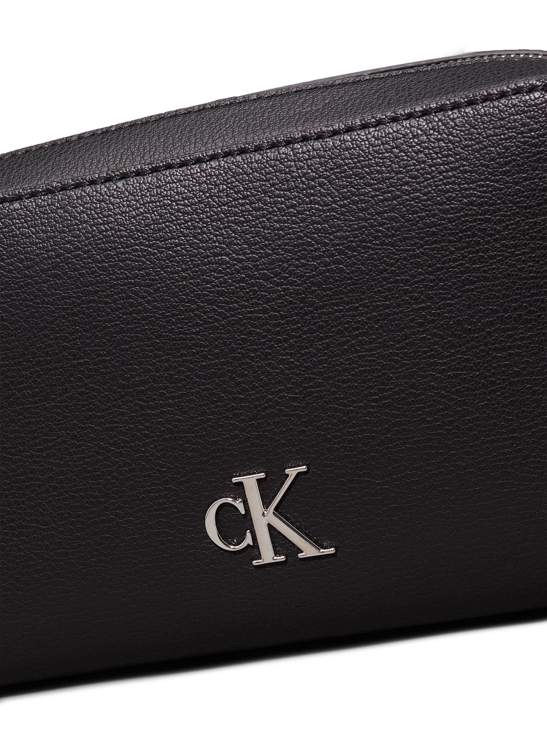 Calvin Klein Jeans Mini Bag »MINIMAL MONOGRAM CAMERA BAG 20«, Damen Schultertasche klein, Umhängetasche mit abnehmbarem Gurt