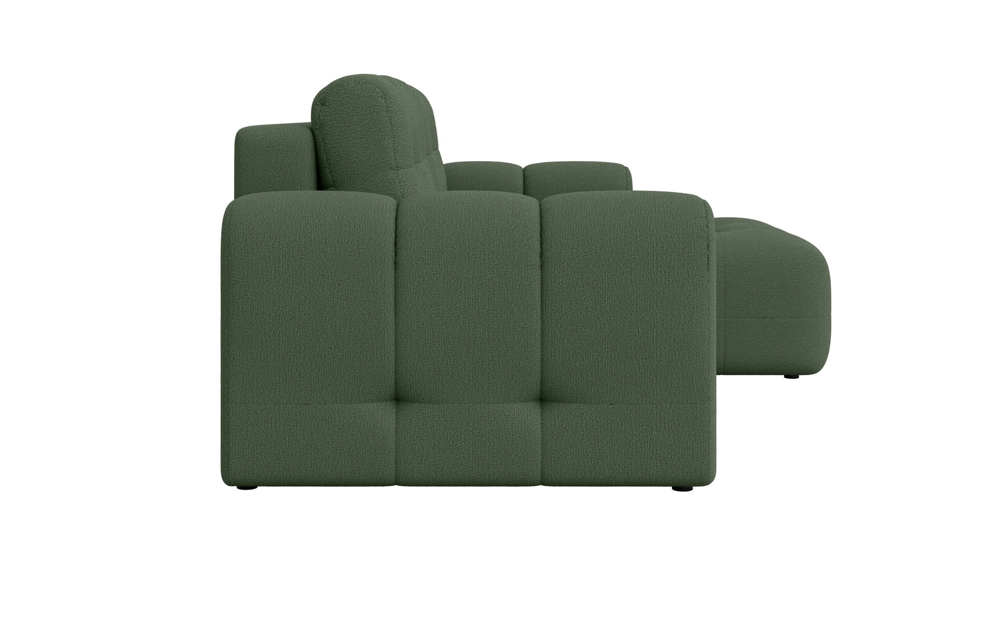 INOSIGN Ecksofa »Manilla, wahlweise mit Bettfunktion, B/T/H 265/170/91 cm«, L-Form mit Recamiere rechts/links bestellbar, Wellenunterfederung