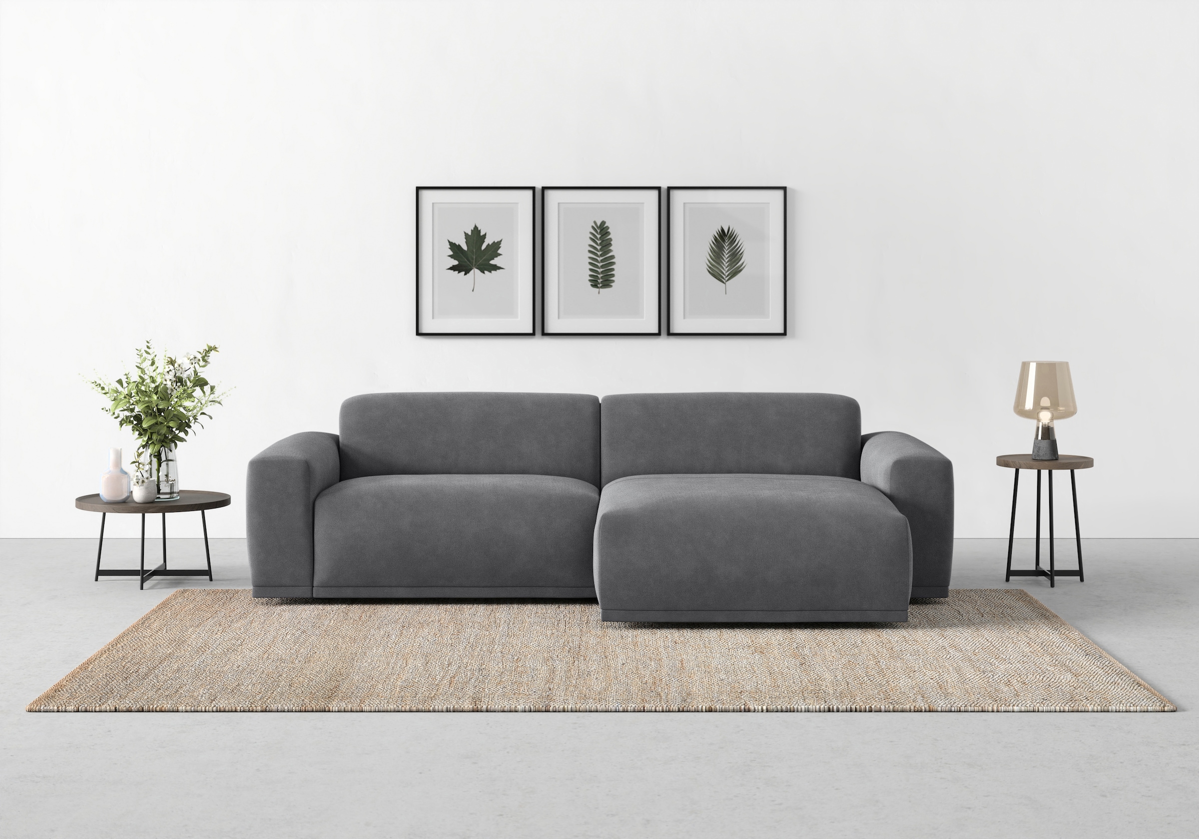 TRENDMANUFAKTUR Ecksofa »Braga«, (2 St.), mit hochwertigem Kaltschaum, auch in Cord...