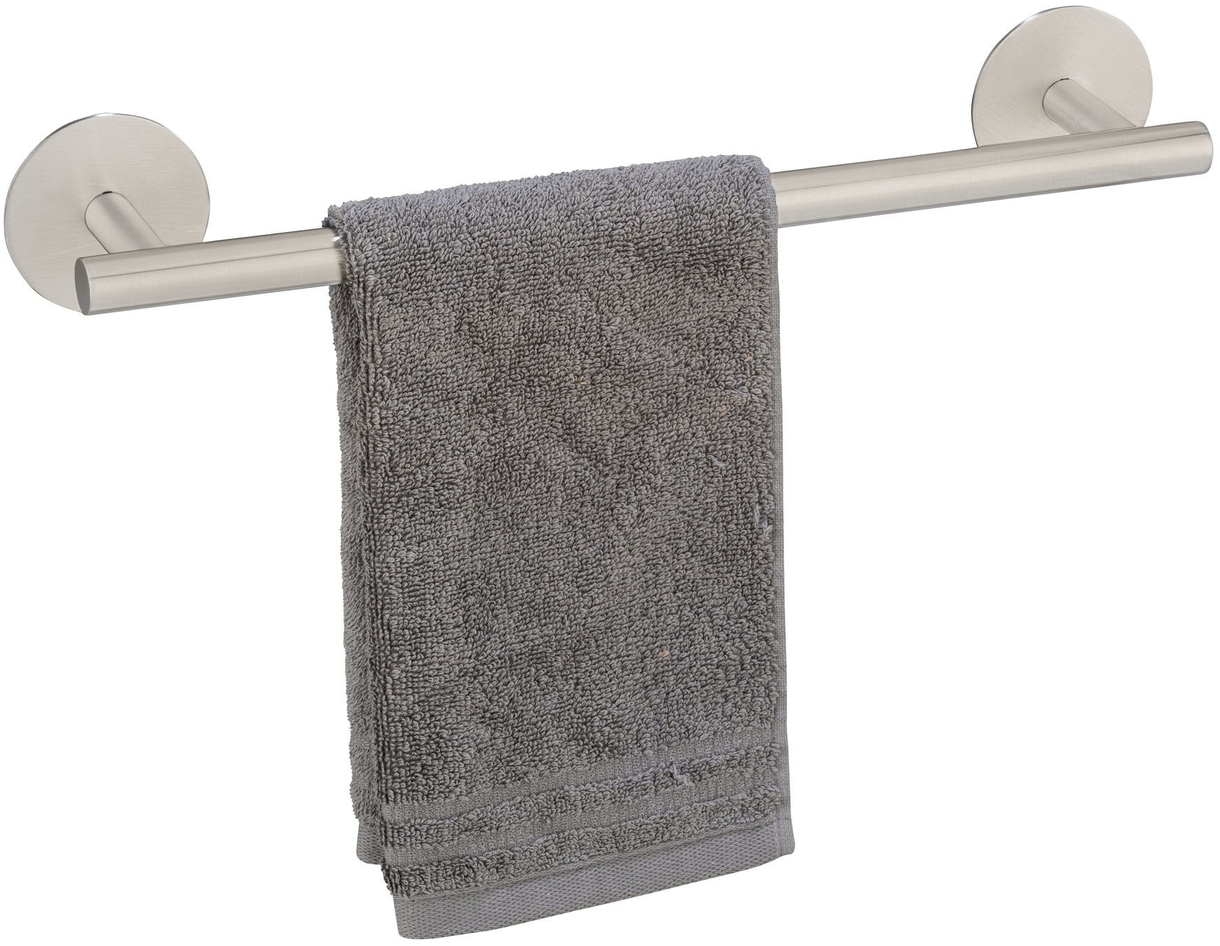 SCHÖNER WOHNEN-Kollektion Handtuchstange »»Uno Meleto««, Badetuchstange aus rostfreiem Edelstahl, zum Kleben oder Bohren, 40 cm