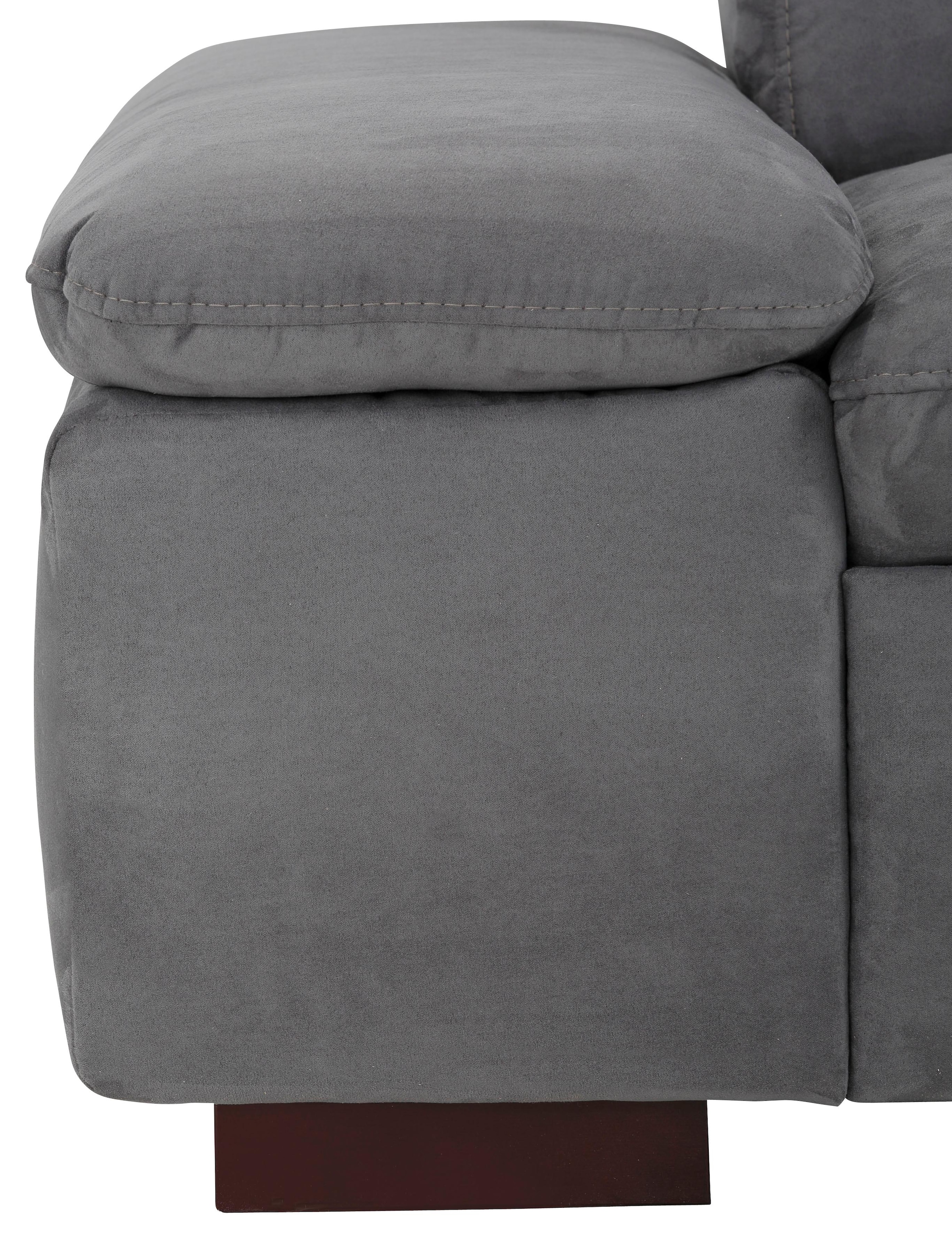 Home affaire Ecksofa »Alberto L-Form«, mit Kopfteilverstellung, wahlweise mit Bettfunktion