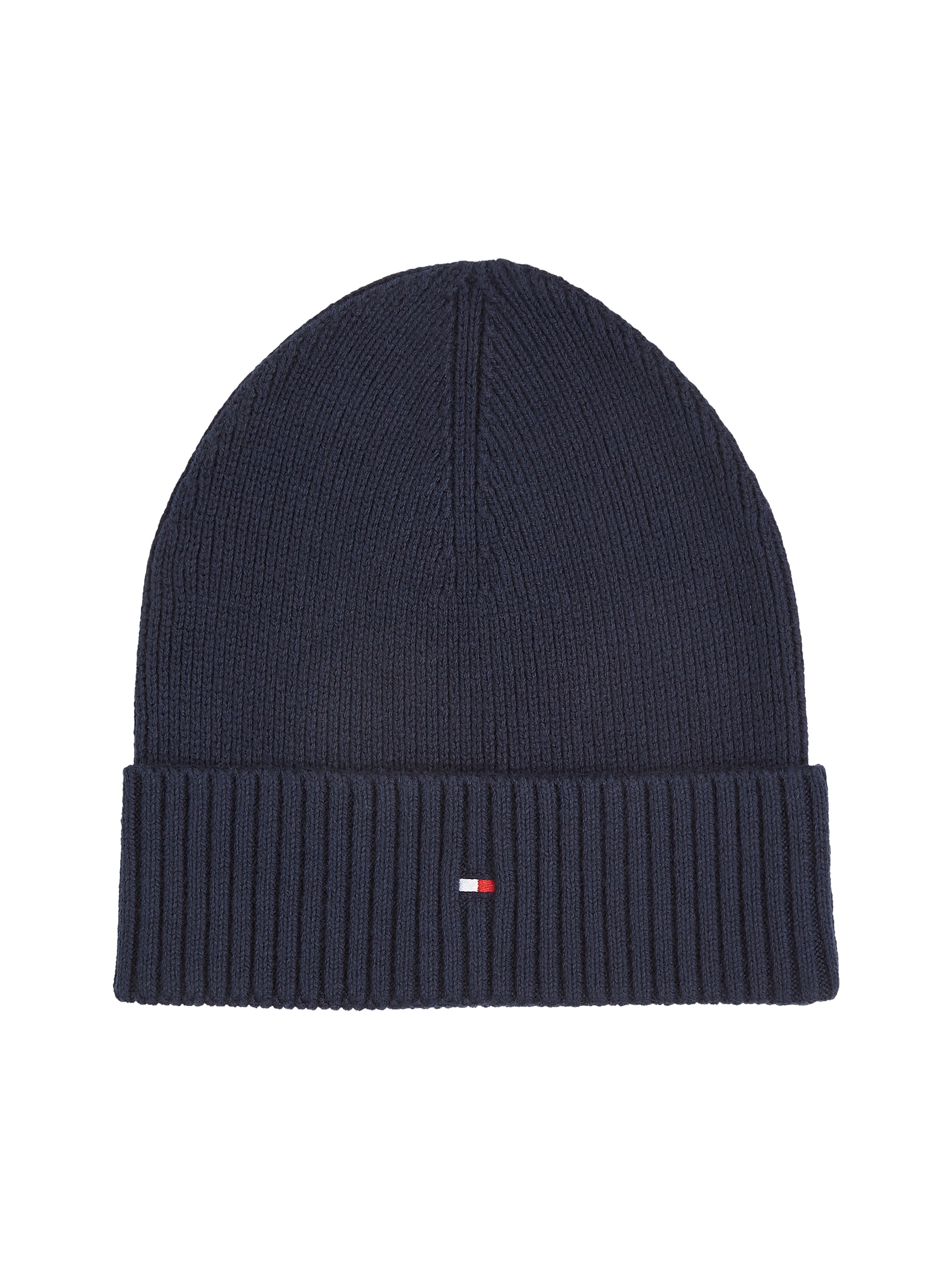 Tommy Hilfiger Strickmütze "TH FLAG PIMA COTTON BEANIE" Beanie mit Logostic günstig online kaufen