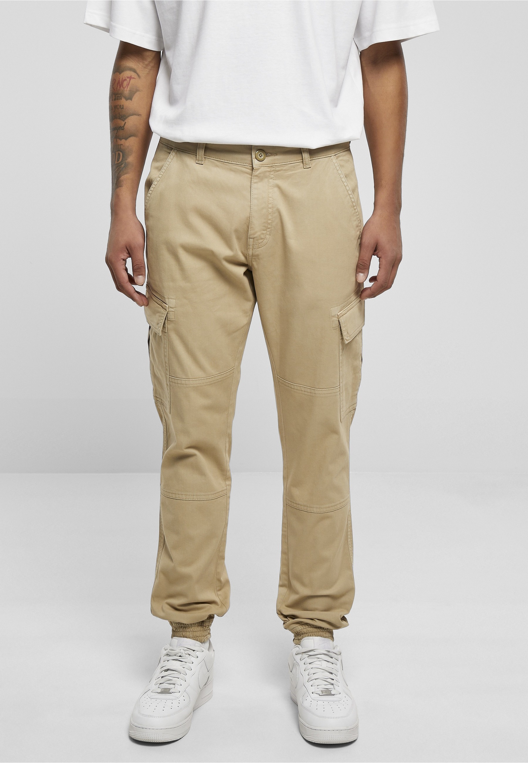 URBAN CLASSICS Cargohose »Urban Classics Herren Washed Cargo Twill Jogging Pants«