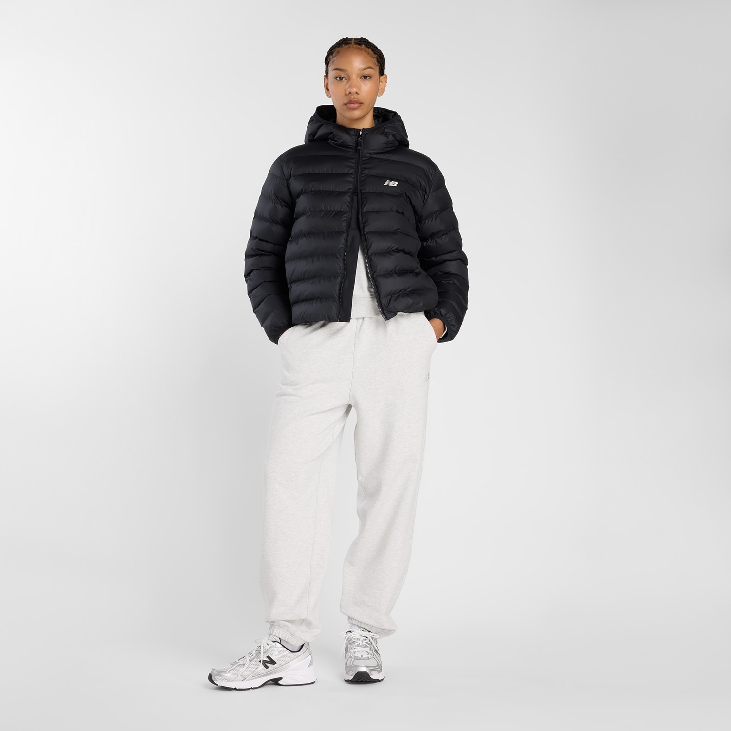 New Balance Winterjacke »Puffer Jacket BLACK«
