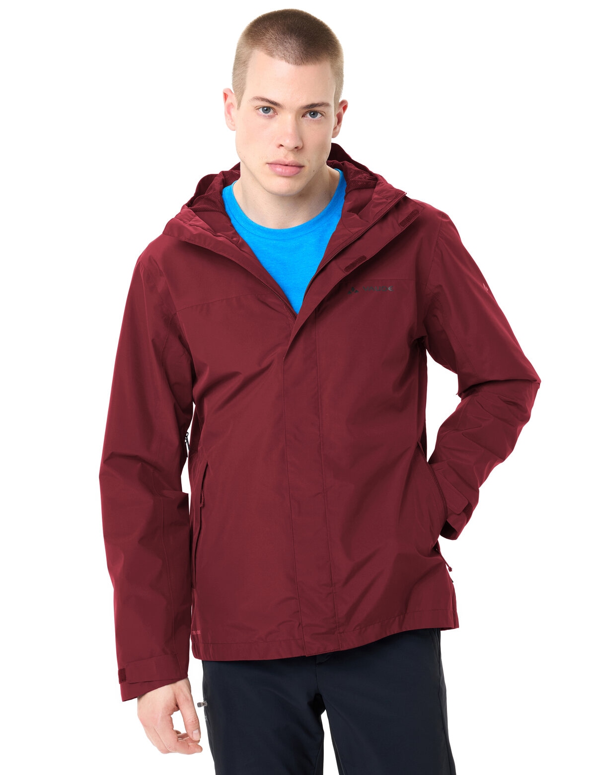 VAUDE Outdoorjacke "MENS STRATHCONA JACKET" mit Kapuze sportlicher Stil, winddicht, wasserdicht