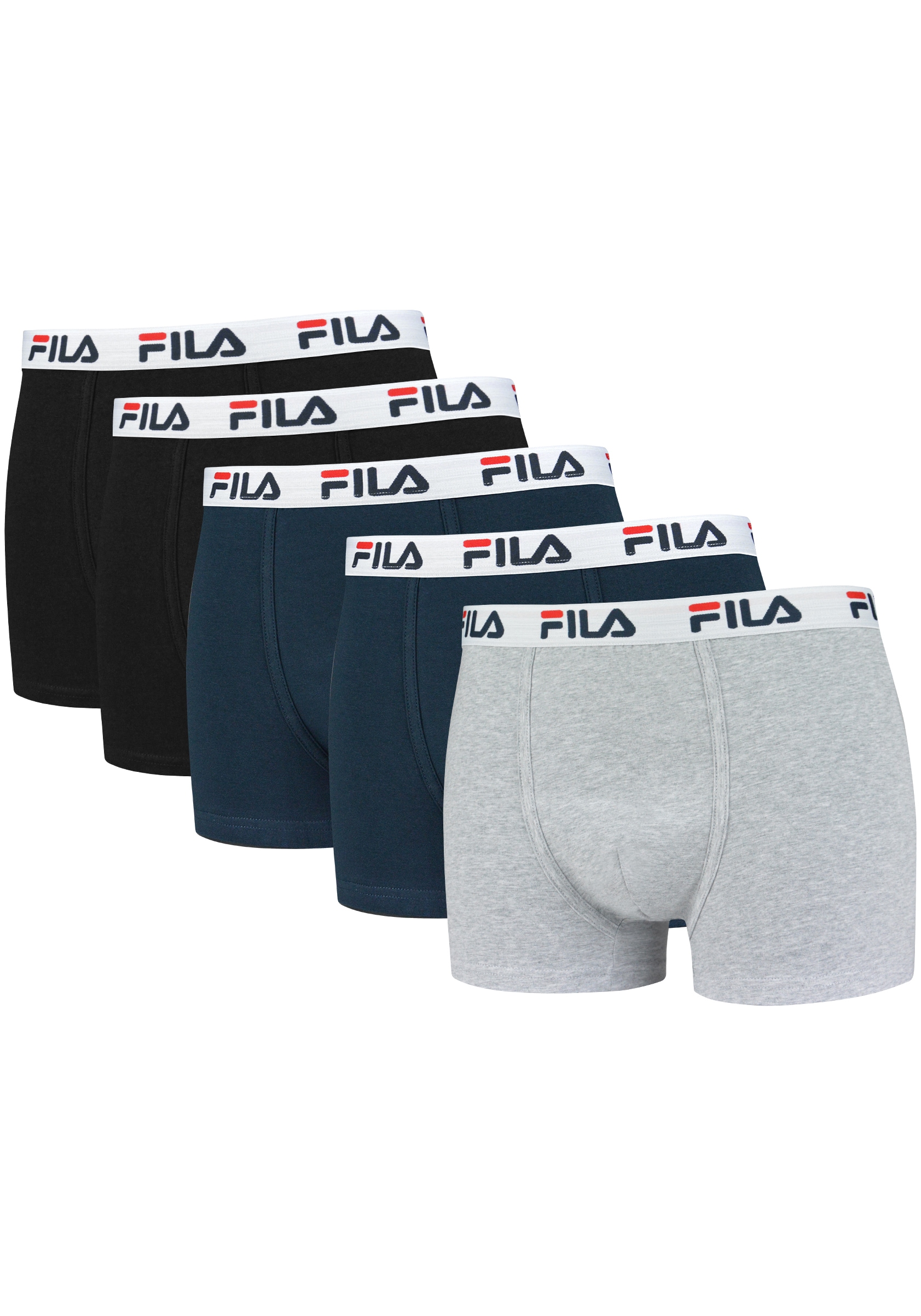 Fila Boxershorts, (5er Pack), mit Logobund