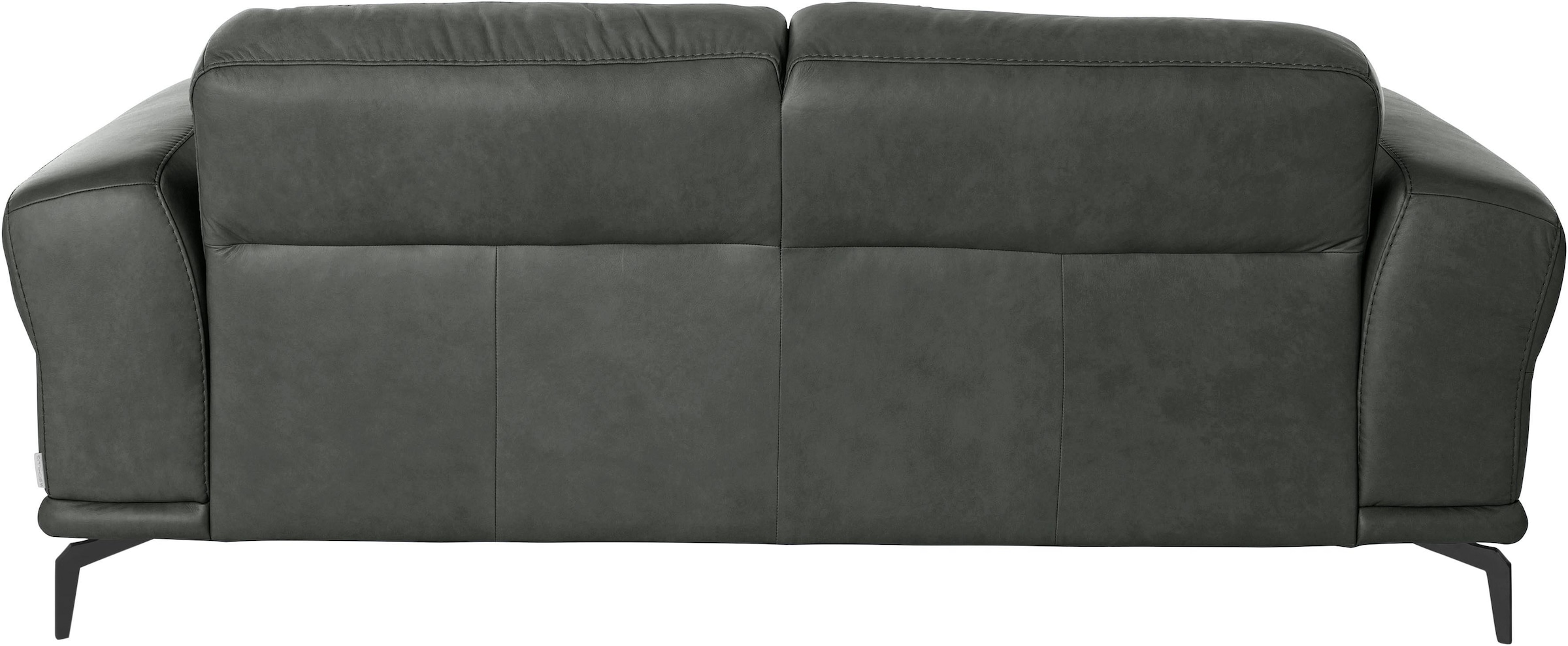 W.SCHILLIG 2-Sitzer »montanaa«, mit Metallfüßen in Schwarz pulverbeschichtet, Breite 192 cm