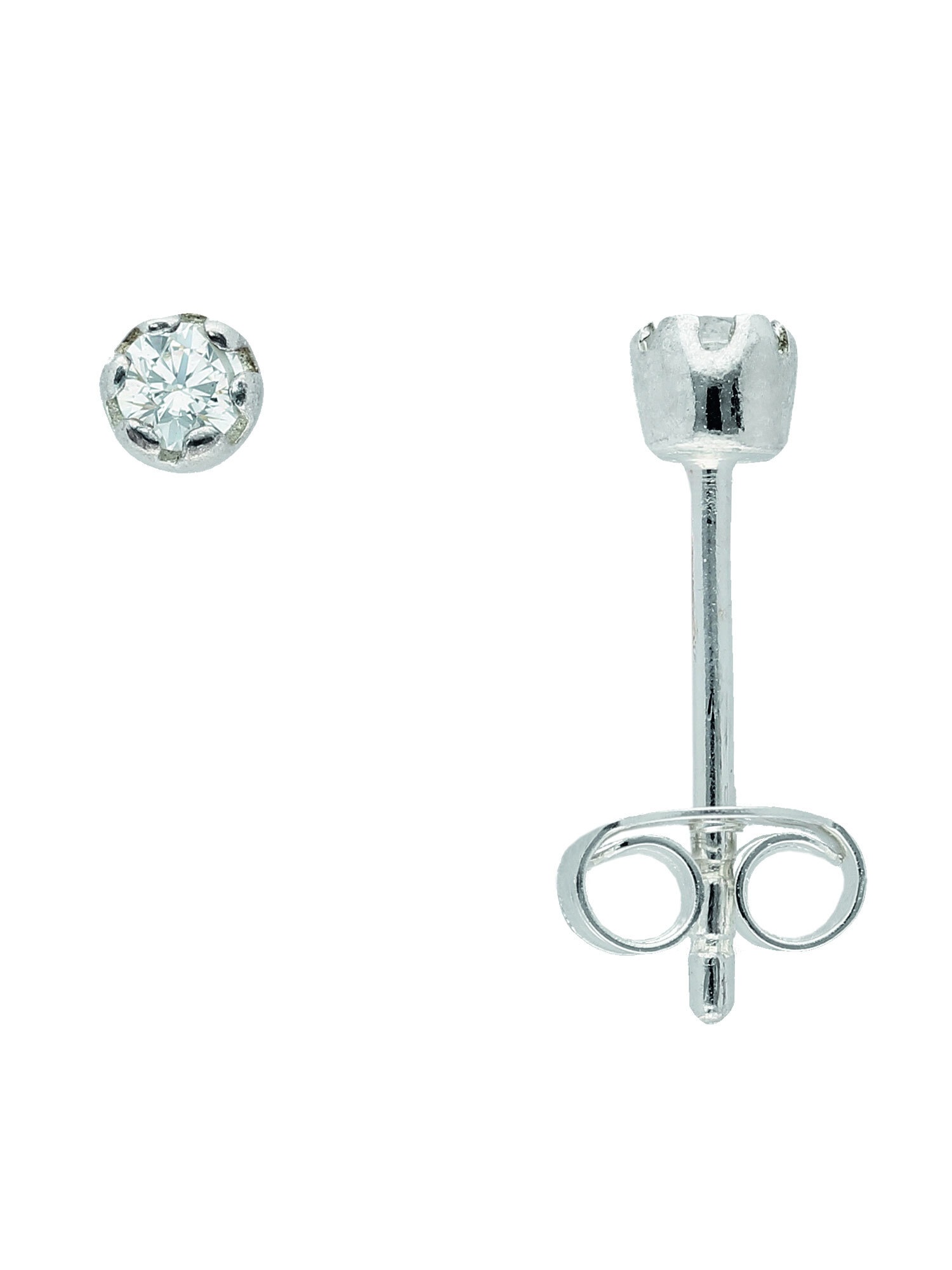 Adelia´s Paar Ohrhänger »925 Silber Ohrringe Ohrstecker Ø 3 mm«, mit  Zirkonia Silberschmuck für Damen online bestellen | BAUR | Ohrstecker