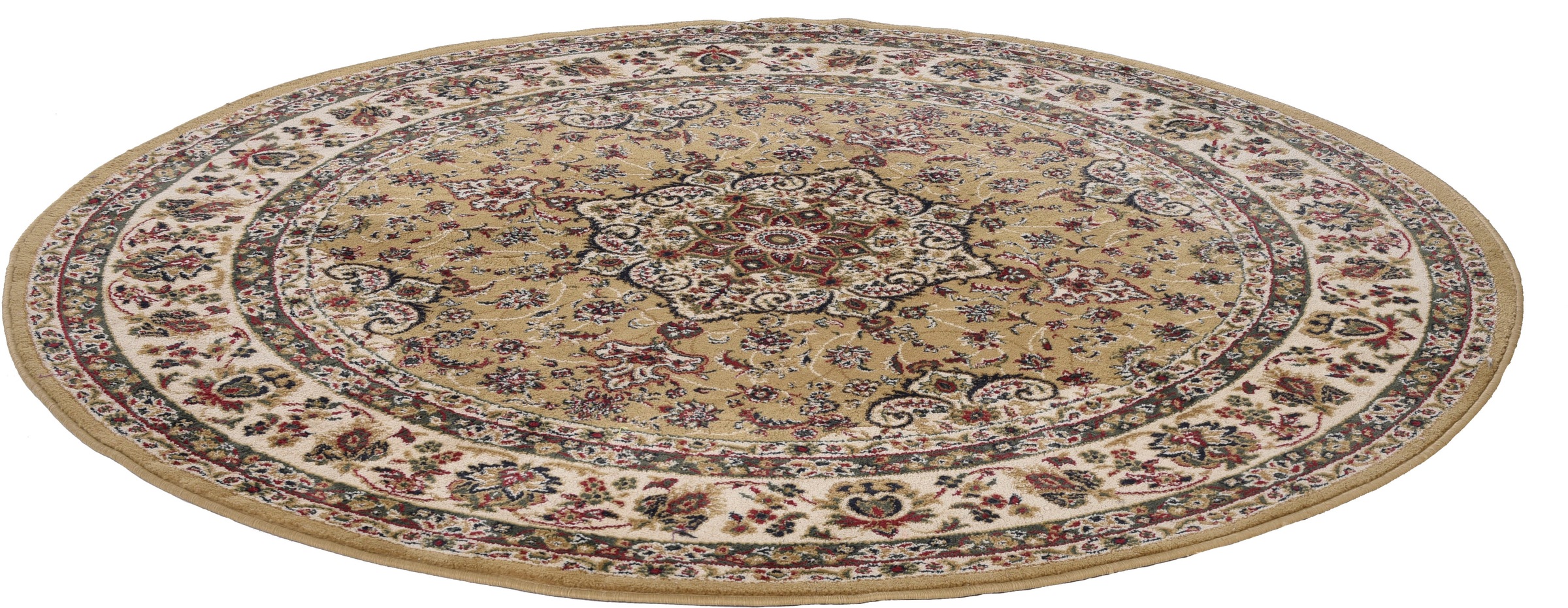 THEKO Teppich »Hamadan 359«, rund, 10 mm Höhe, Kurzflor, Orient-Optik