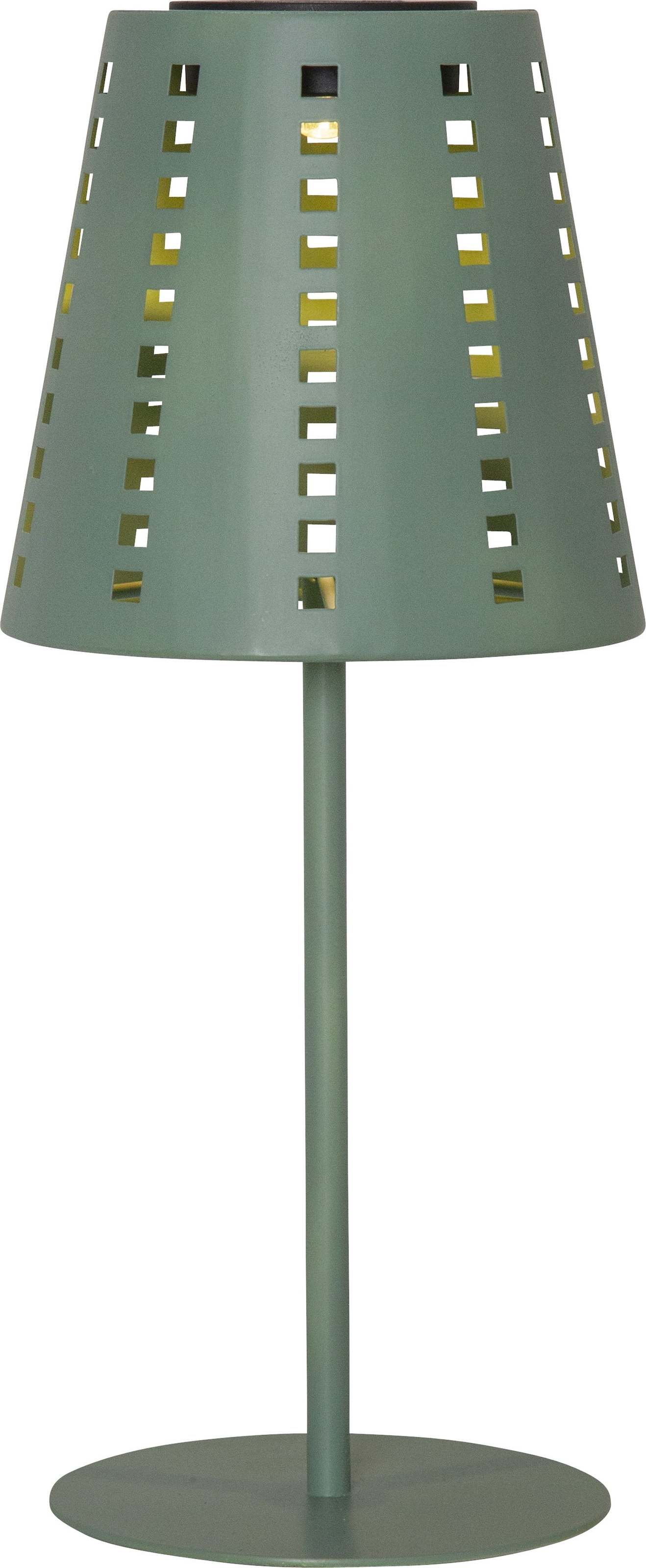 Parforce Traditional Hunting LED Solarleuchte "Solarlampe Sola" LED-Board 1 Stk. Warmweiß Solar-Tischlampe, dekoratives Ausstanzungsmuster, Dämmerungssensor