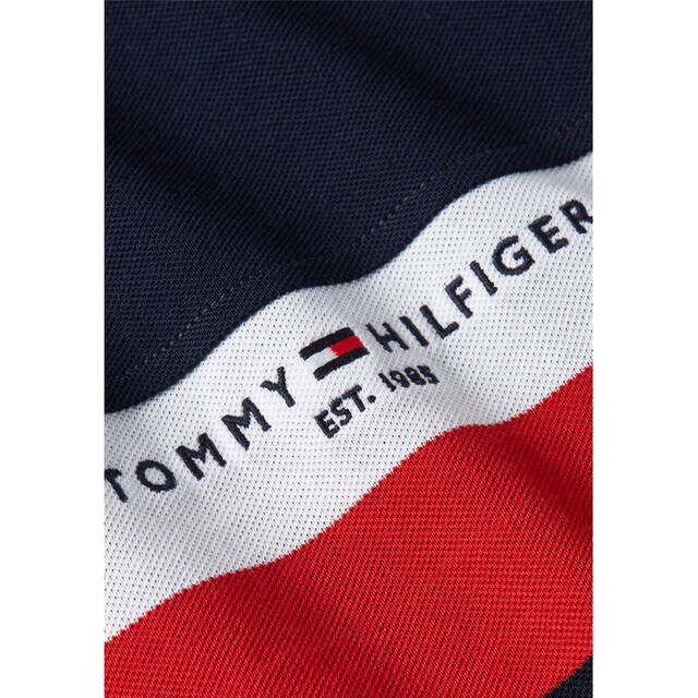 Tommy Hilfiger Poloshirt »CHEST COLOURBLOCK SLIM POLO«, mit Colorblocking  in TH Logofarben ▷ für | BAUR