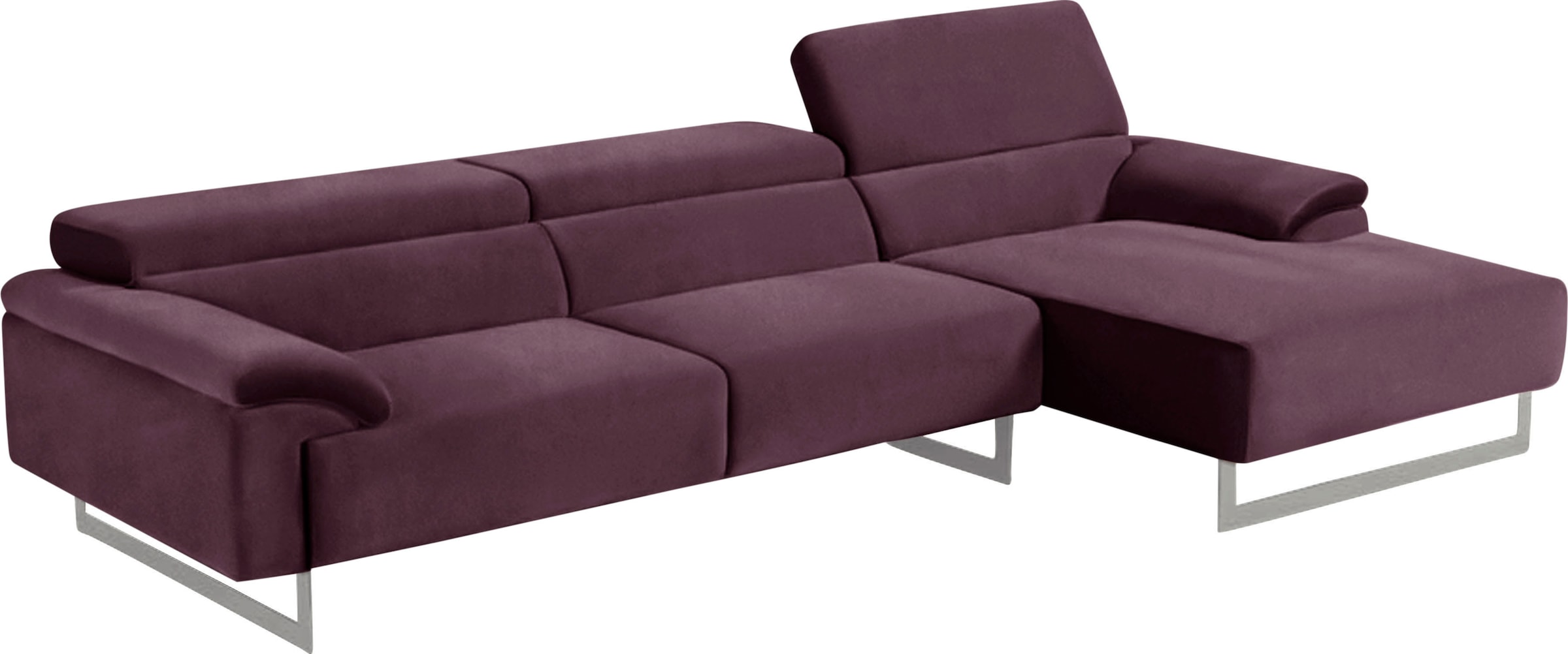 Egoitaliano Ecksofa "Malika, edel und bequem, Designsofa mit hochwertigen B günstig online kaufen