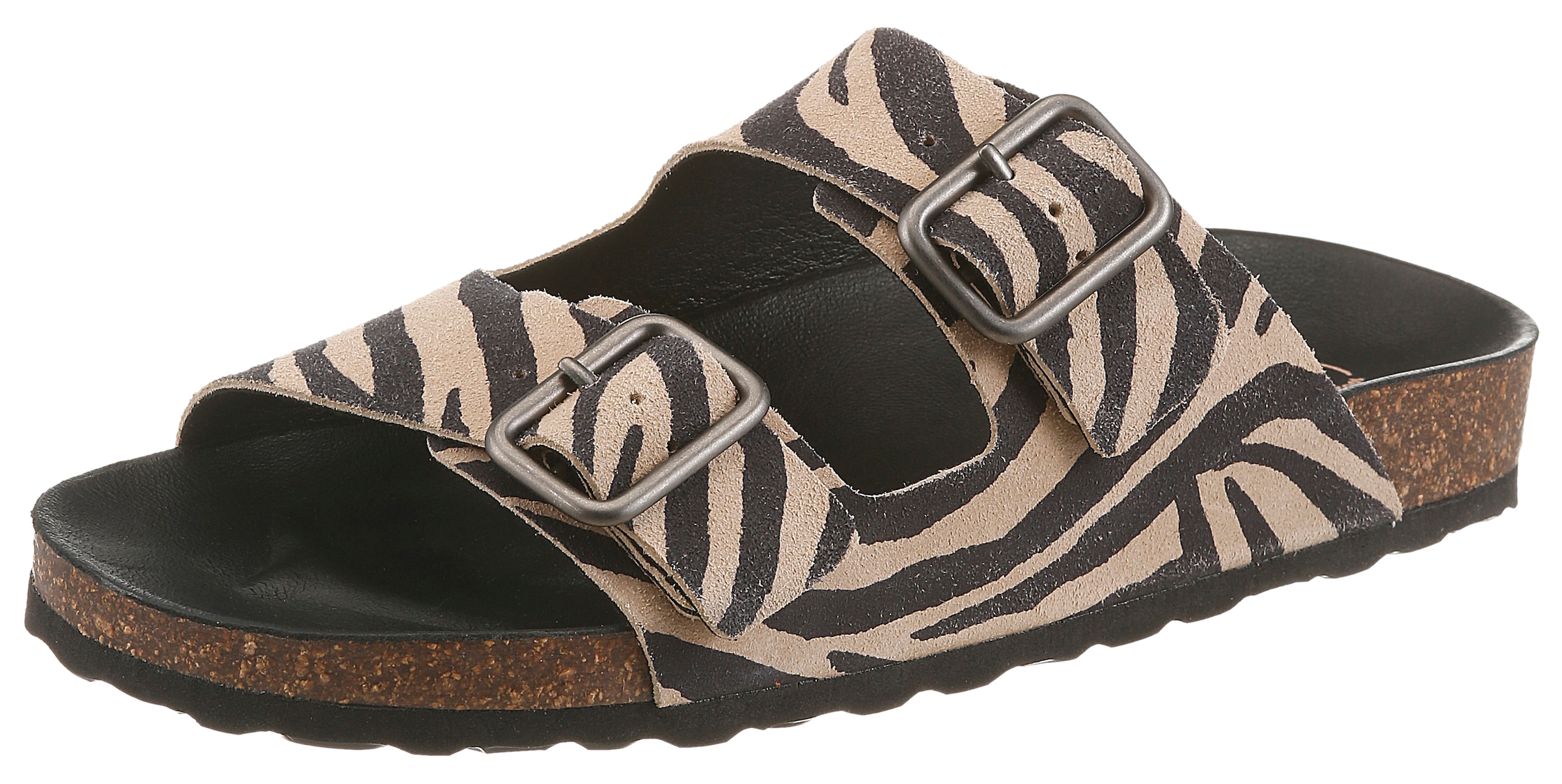 VERBENAS Pantolette "RANDEL ZEBRA" Sommerschuh, Hausschuh, Urlaubsschuh mit günstig online kaufen