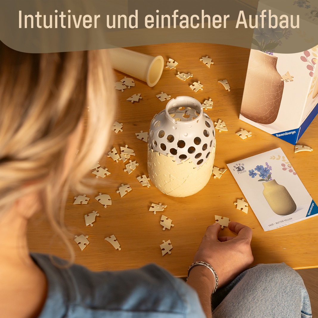 Ravensburger 3D-Puzzle »Vase Butter-Yellow« Made in Europe