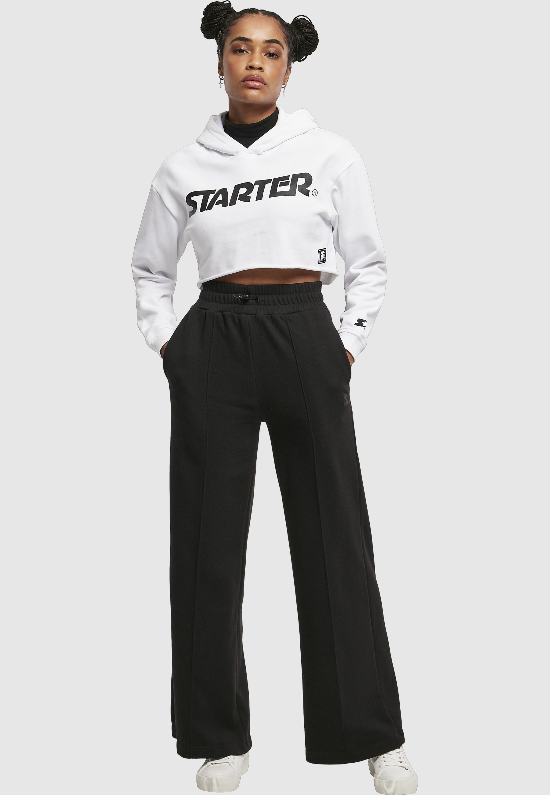 Starter Black Label Rundhalspullover »Starter Black Label Damen Ladies Starter Cropped Hoody« 1