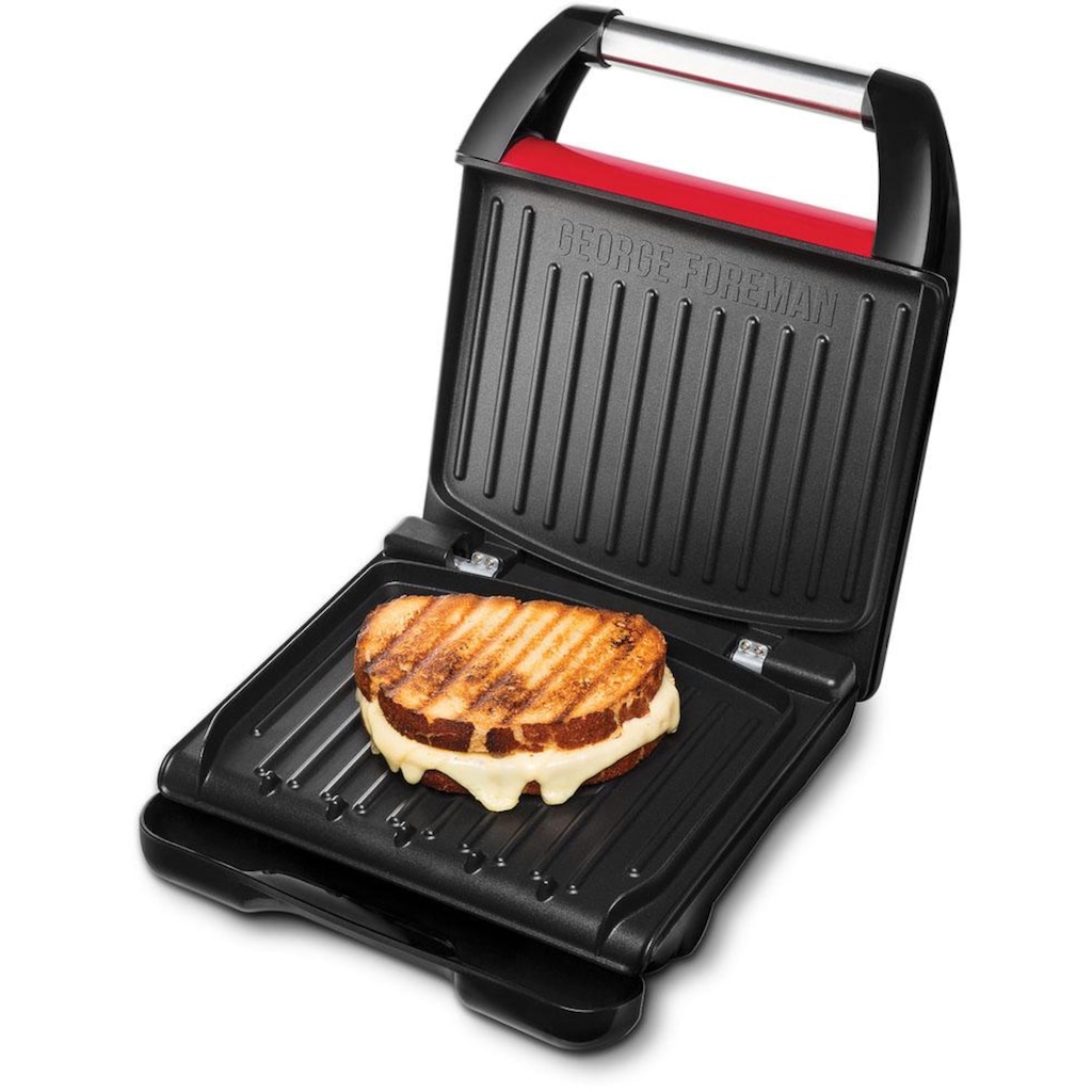 George Foreman Kontaktgrill »Steel Familiy Fitnessgrill Rot 25040-56«, 1650 W