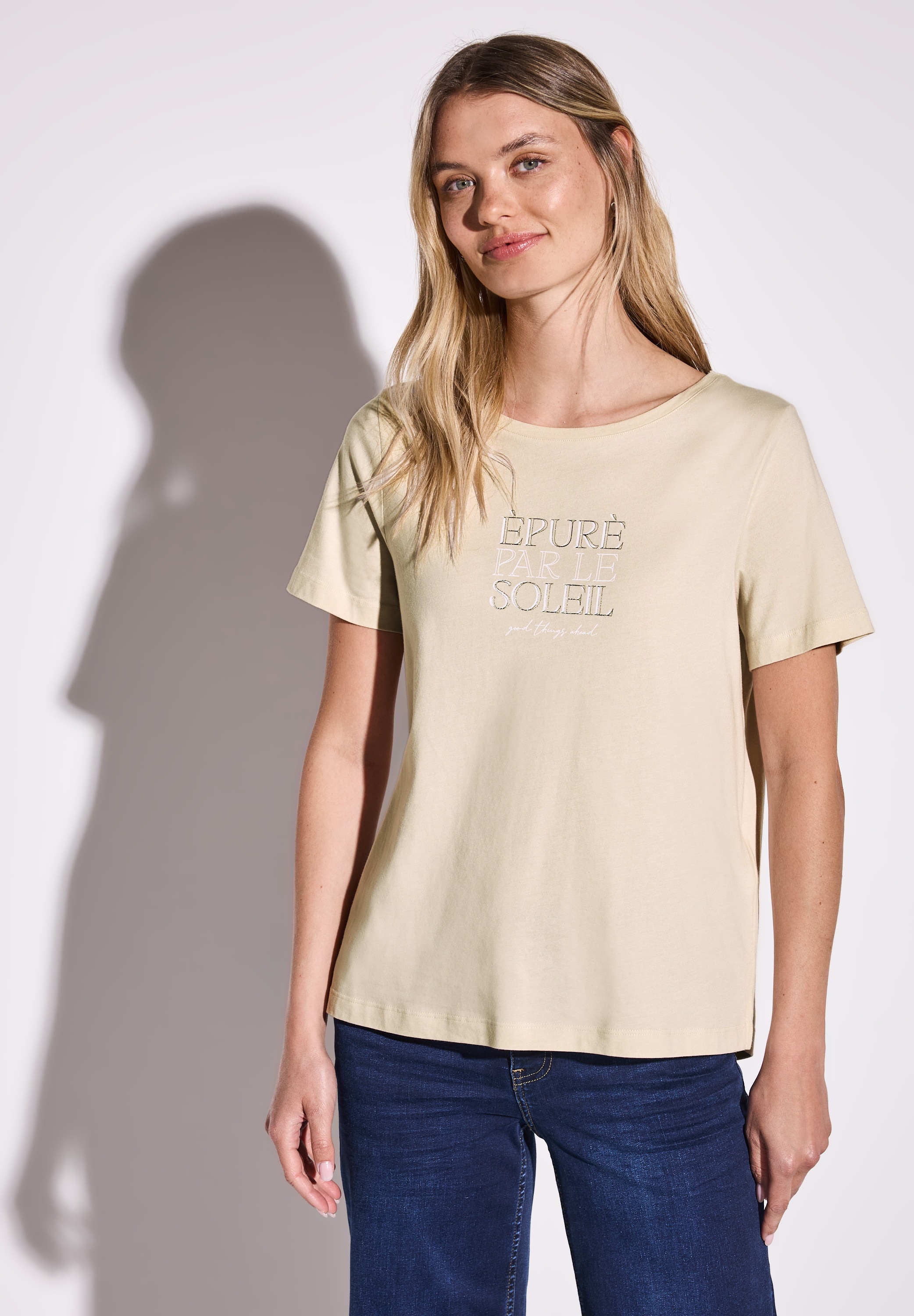 STREET ONE T-Shirt, im soften Baumwoll-Mix günstig online kaufen