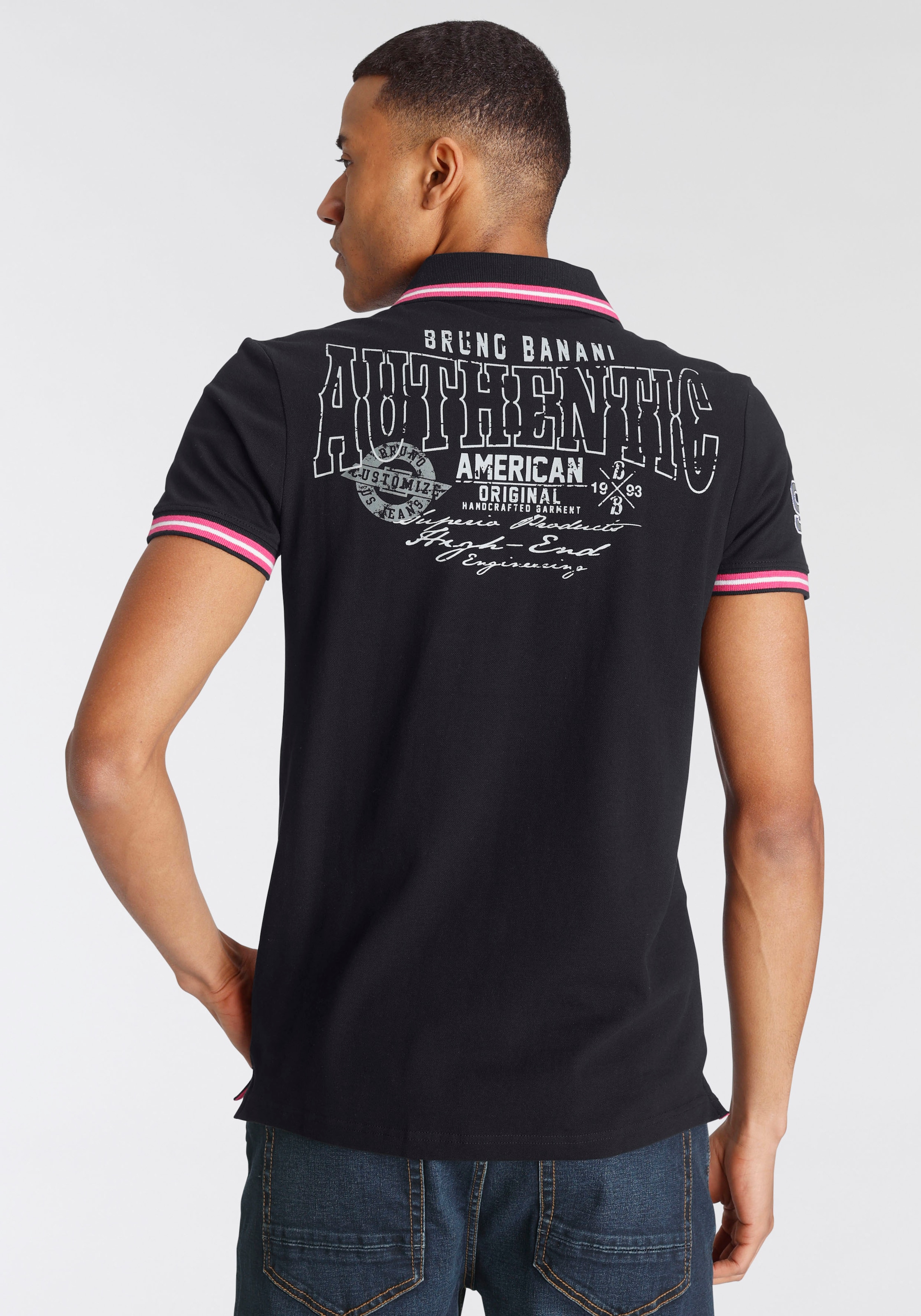 Bruno Banani Poloshirt, Kurzarm, körpernahe Passform, aus Baumwollmischung günstig online kaufen