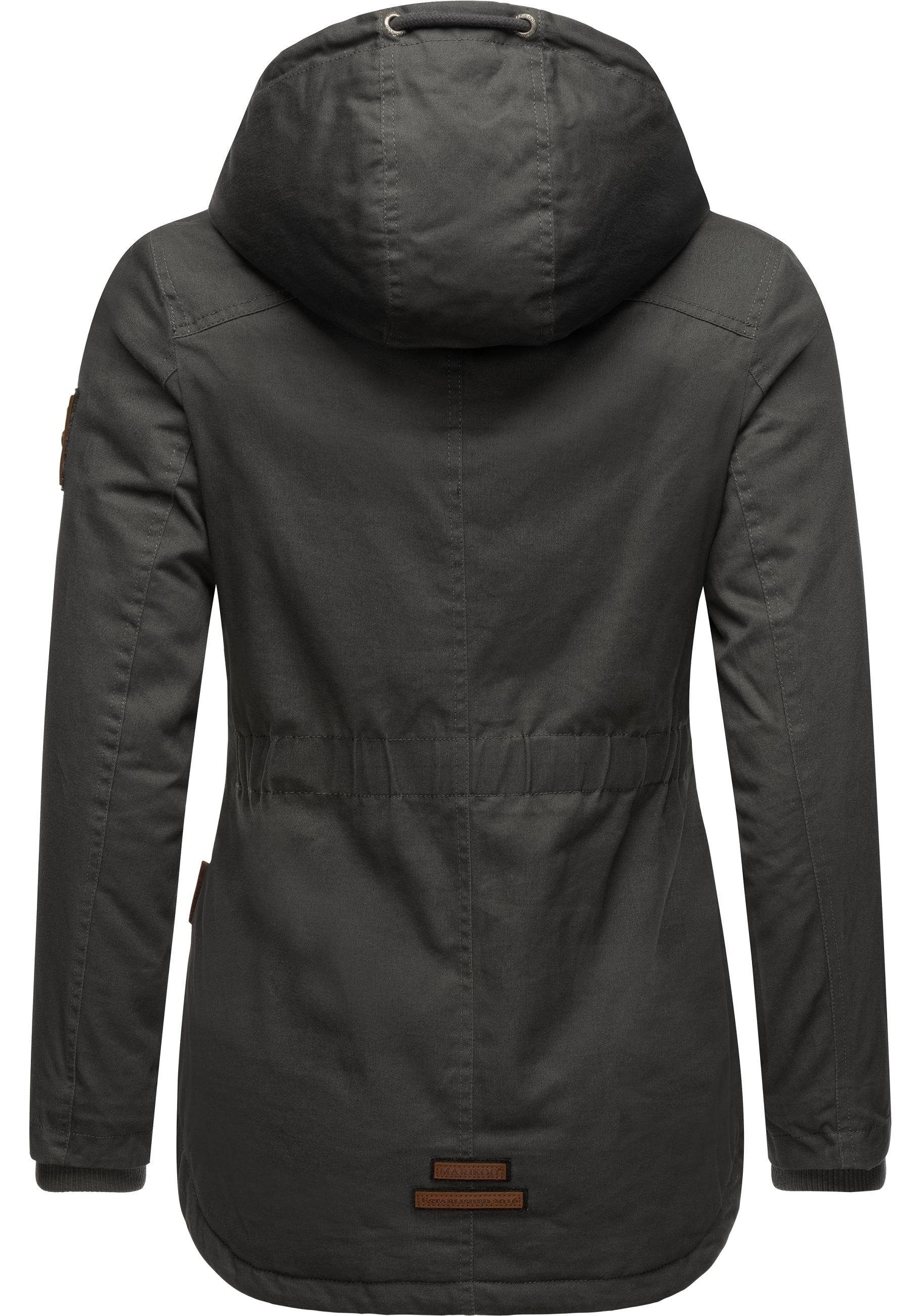Marikoo Winterjacke »Bikoo«, mit Kapuze, sportliche Damen Outdoor Baumwolljacke mit Kapuze