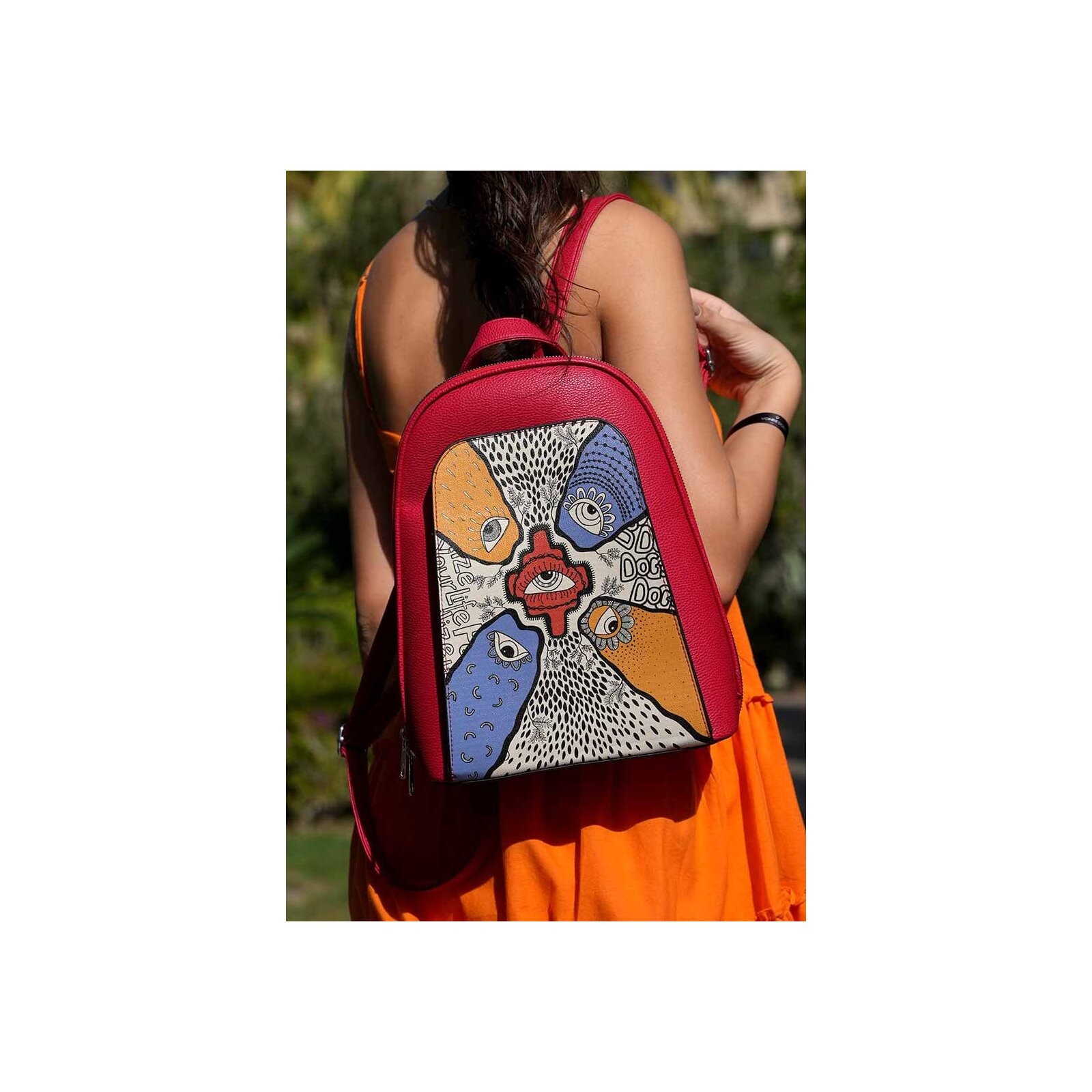 DOGO Tagesrucksack »Tidy Bag Center View Damen Rucksäcke (Fashion) / Neutral«
