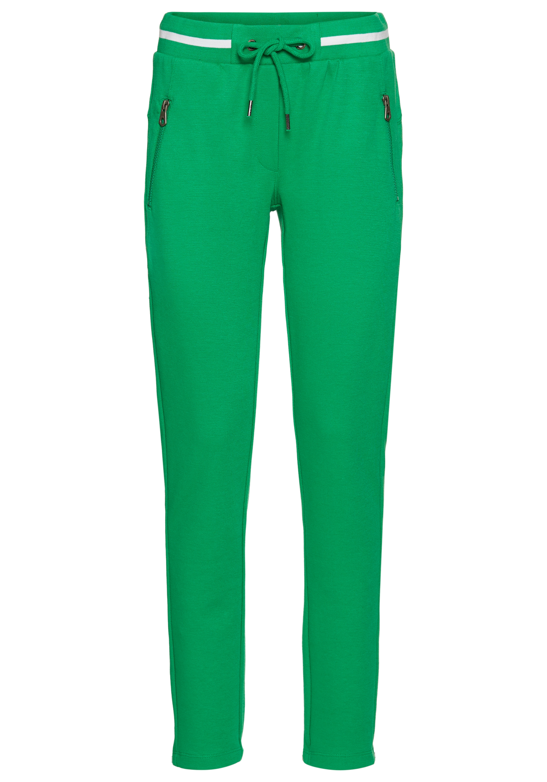KangaROOS Jerseyhose, mit Piqué-Struktur und Streifen-Detail