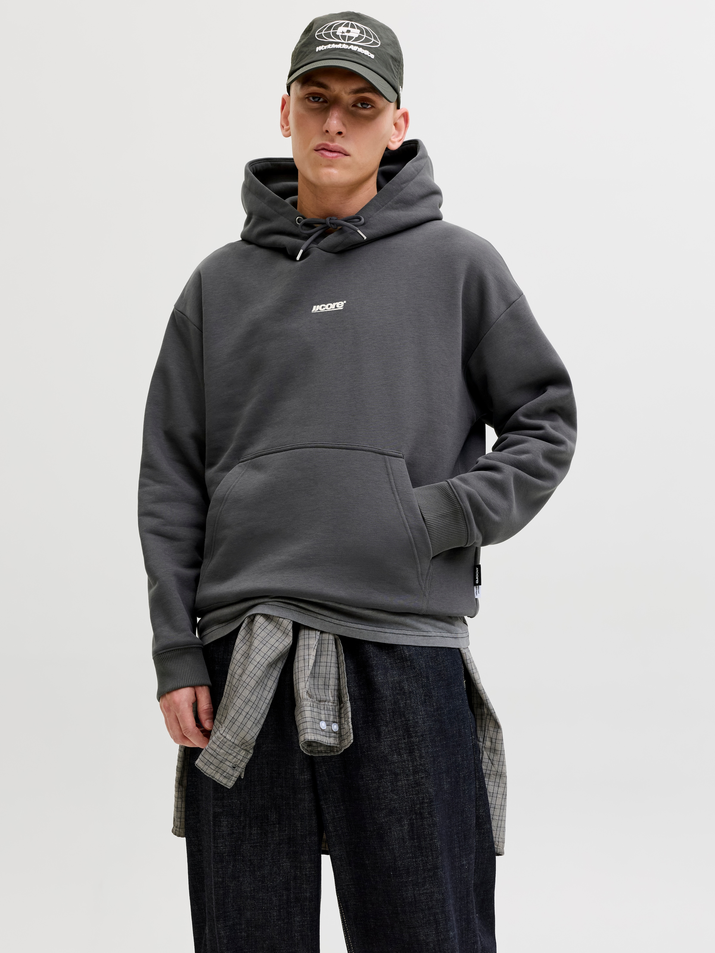 Jack & Jones Kapuzensweatshirt "JCOCLUB BACKPRINT SWEAT HOOD", mit Print