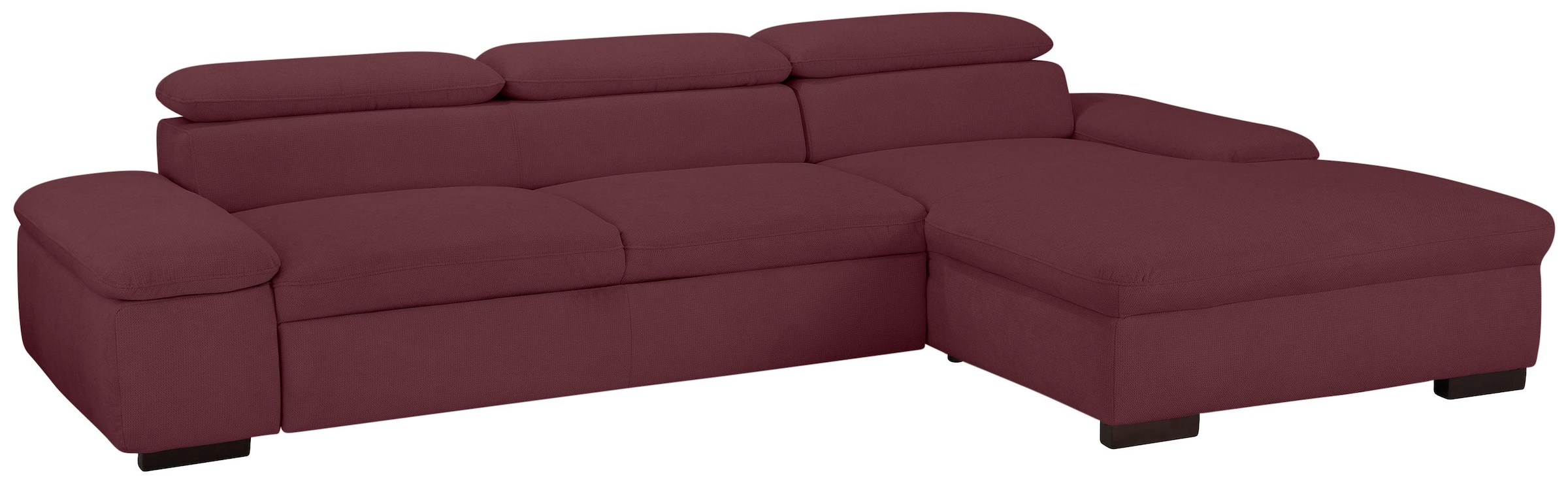 Home affaire Ecksofa »Alberto L-Form«, mit Kopfteilverstellung, wahlweise mit Bettfunktion