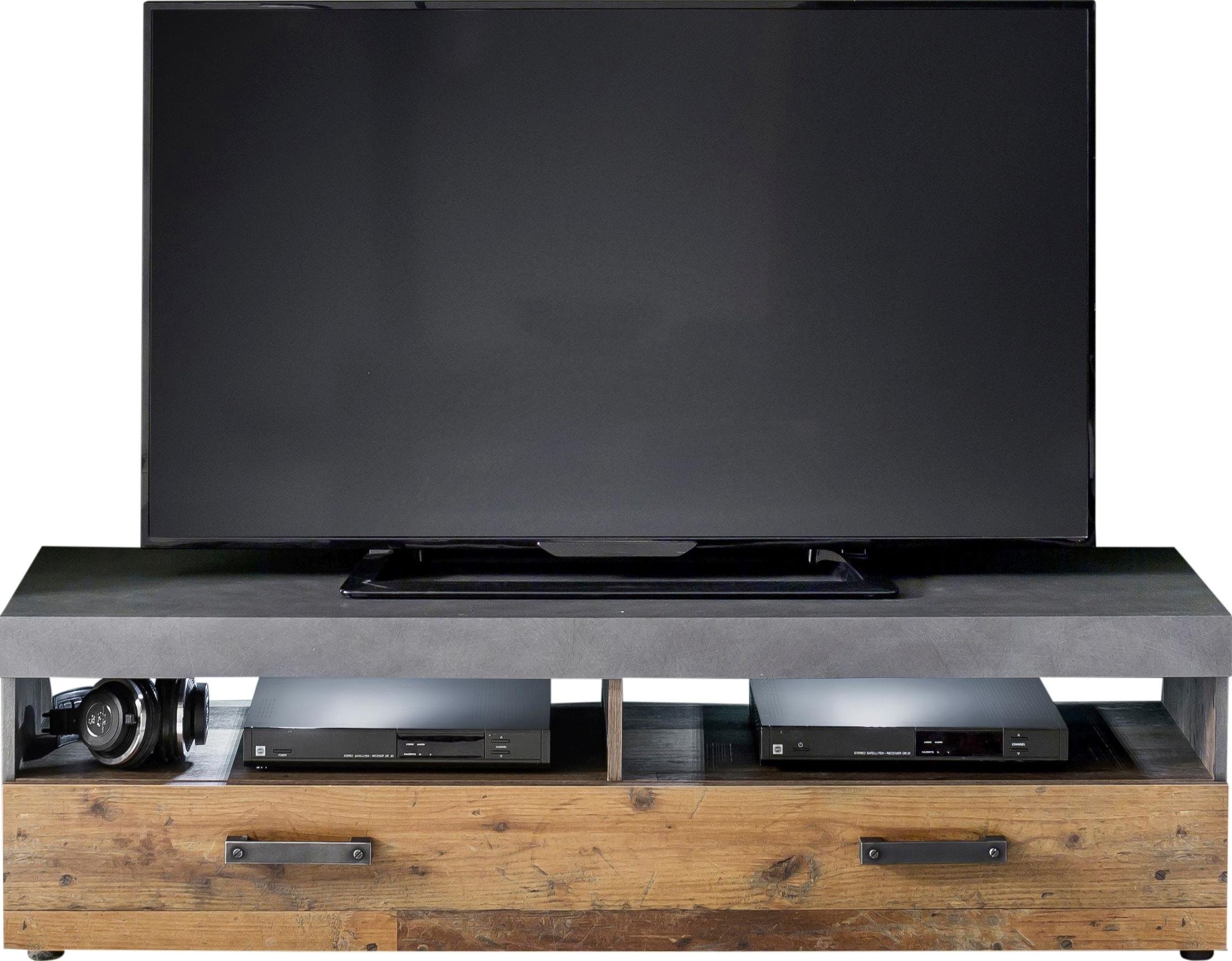INOSIGN Wohnwand »Ilana«, TV-Unterteil mit Wandboard im modernen Industrial Style
