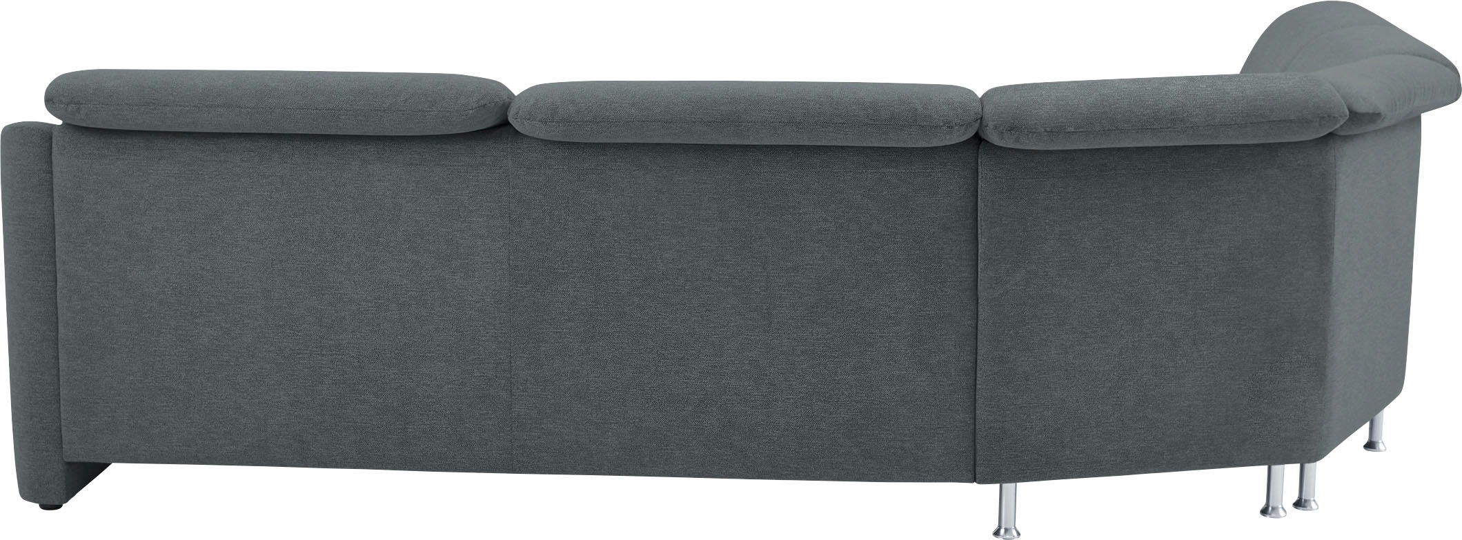 VILLA BECK Ecksofa »Garda L-Form«, (4 St.), inklusive Kopfteilverstellung, Stellmaß 309x277 cm