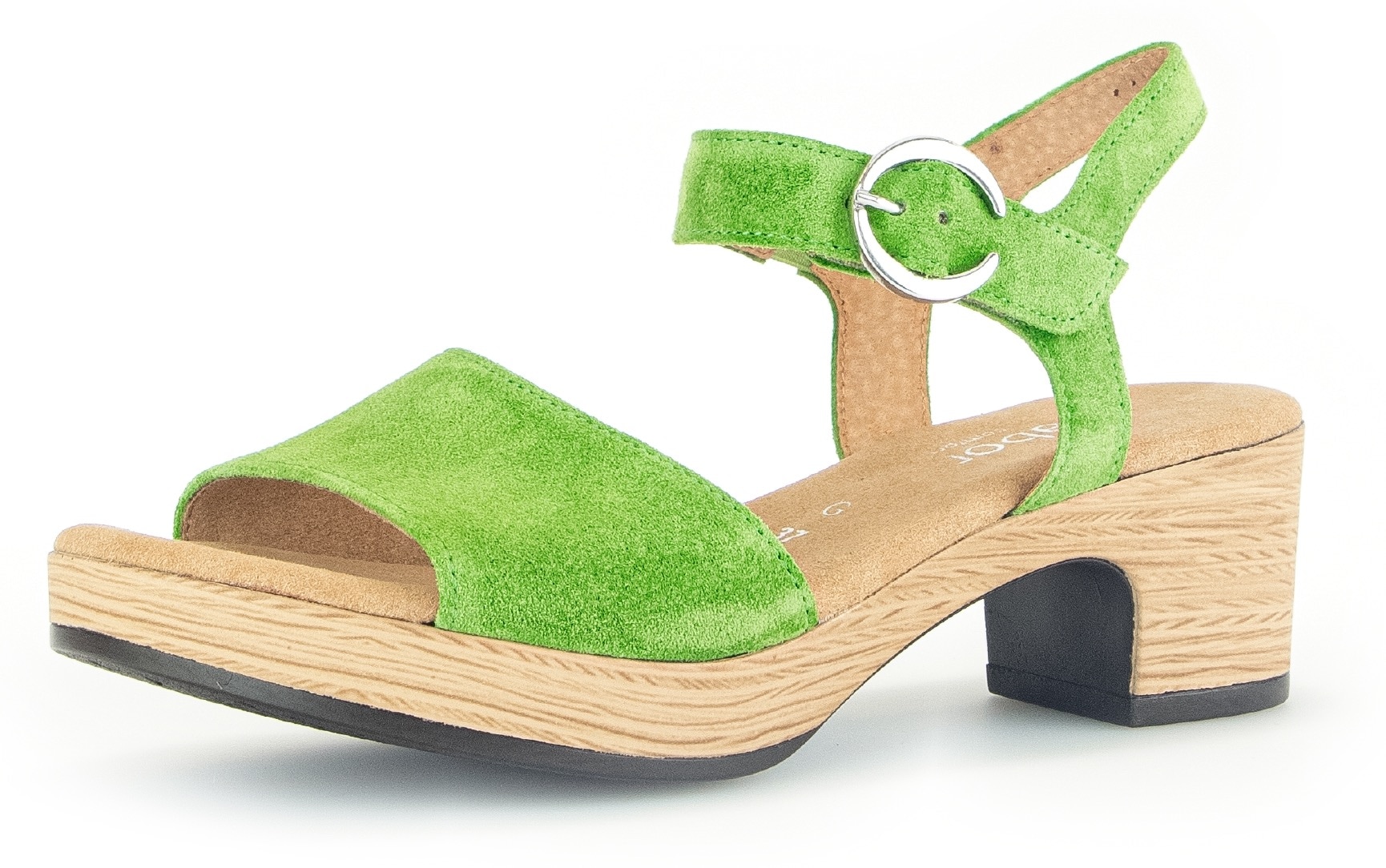 Gabor Sandalette "KRETA", Blockabsatz, Sommerschuh, Riemchensandale mit Glitterdruck, Weite G