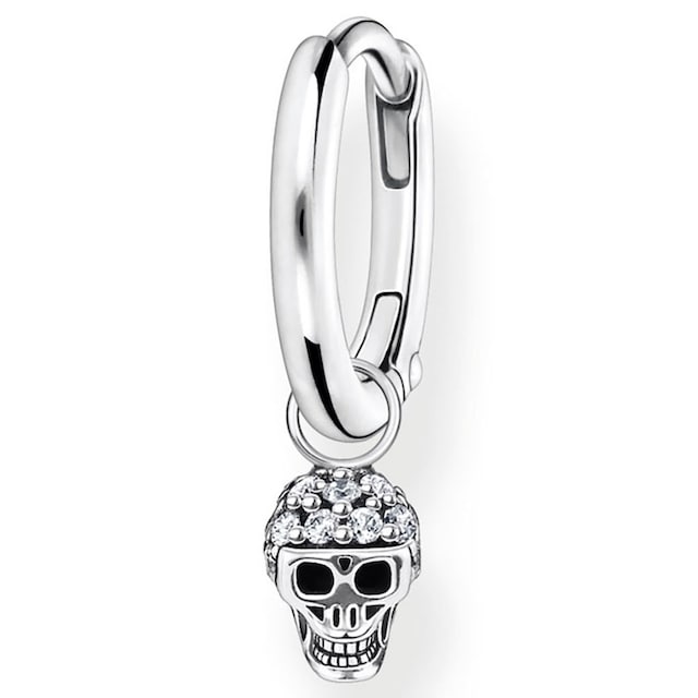 THOMAS SABO Single-Creole »mit Totenkopf Anhänger, CR706-643-14«, mit  Zirkonia (synth.) online kaufen | BAUR