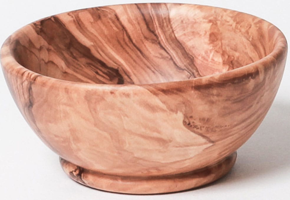 Obstschale, Ø 18cm, braun, BERARD FRANCE 1892, Schüsseln, Olivenholz aus zertifizierter Forstwirtschaft, jedes Stück ein Unikat