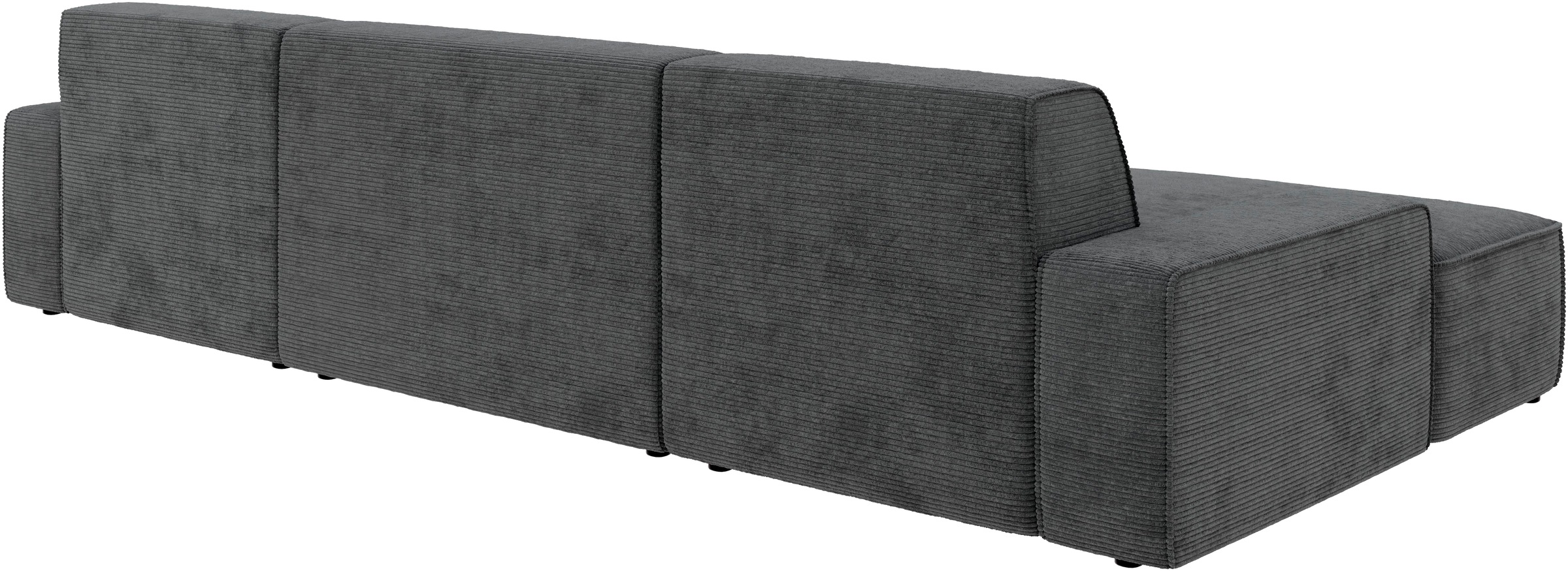 TRENDMANUFAKTUR Wohnlandschaft »Graz, wahlweise mit Sitzvorschub und Bettkasten, U-Form, Breite 329 cm«, in Cord-, haustierfreundlichem LEO Struktur- oder LUMOS-3D-Bezug