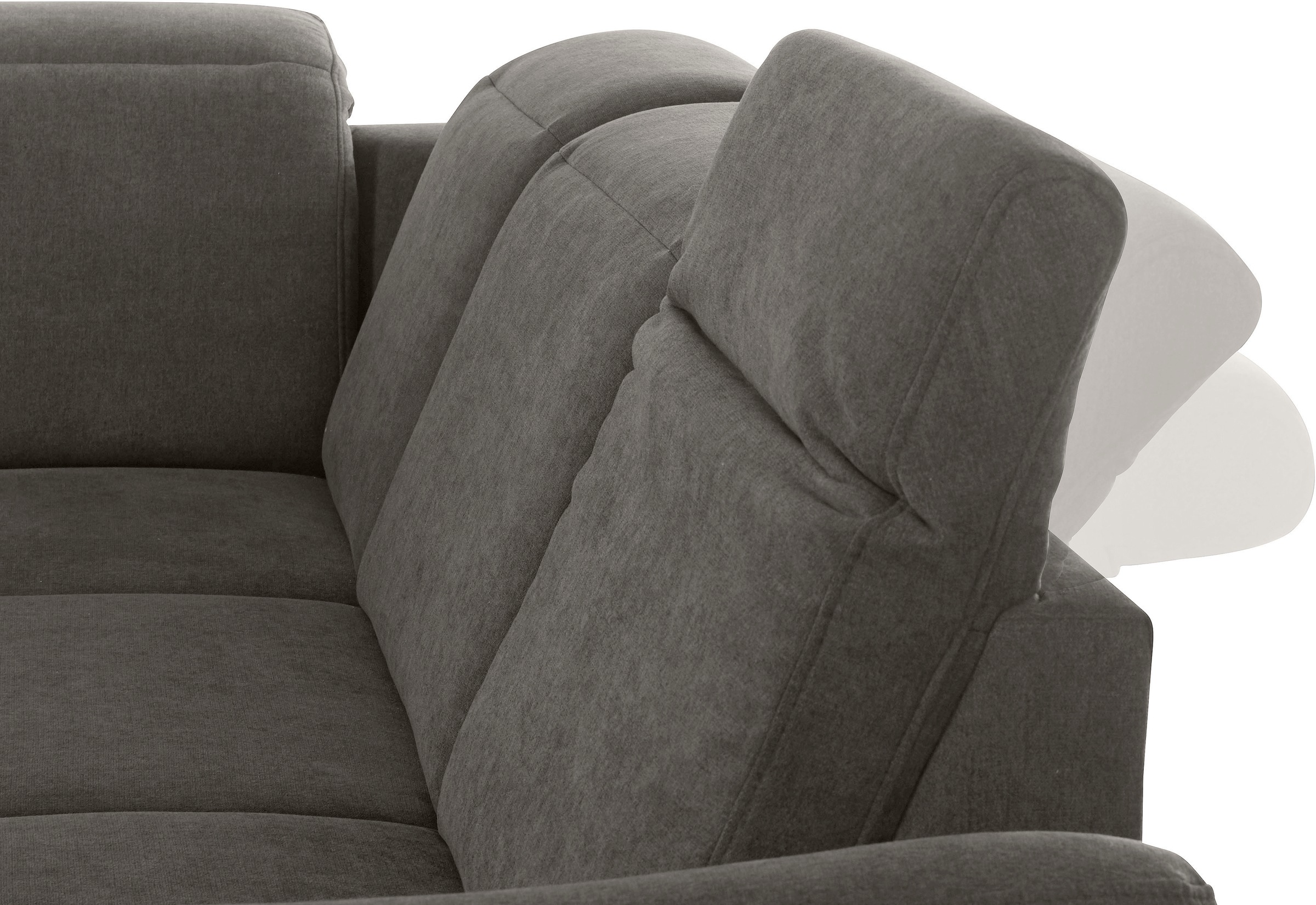 sit&more Ecksofa »Darwin L-Form«, inklusive Federkern, wahlweise mit Kopfteilverstellung, Bettfunktion