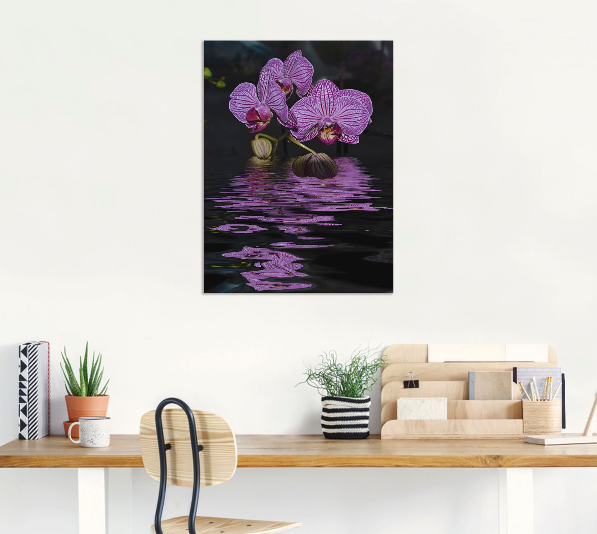 Artland Wandbild »Wasserorchidee«, Blumen, (1 St.), als Alubild, Leinwandbild, Wandaufkleber oder Poster in versch. Größen
