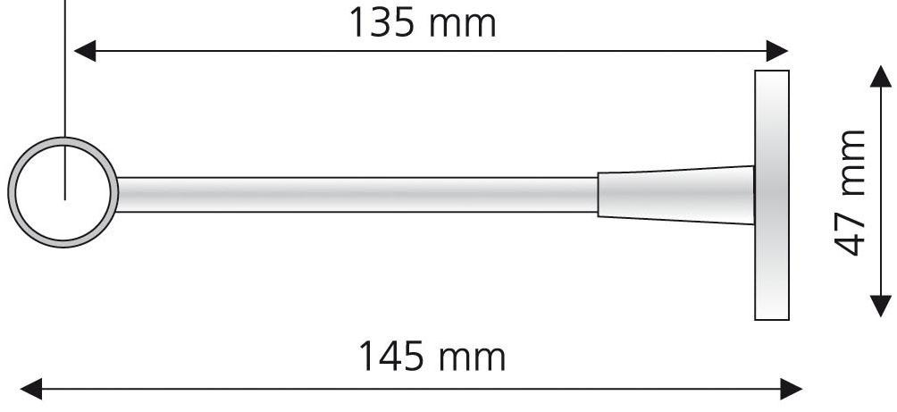 Liedeco Träger, (1 St.), für Gardinenstangen Ø 16 mm