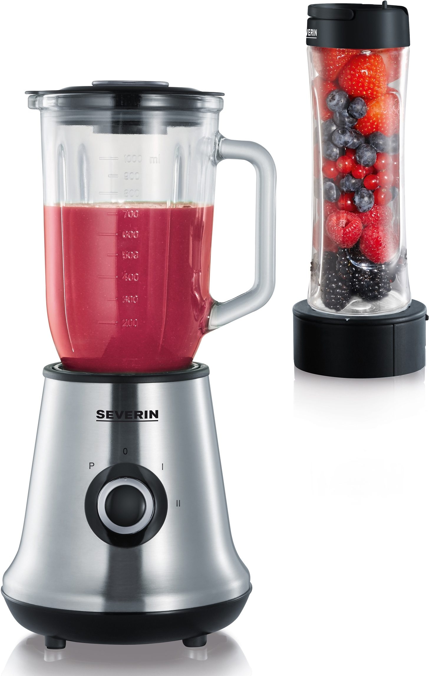 Severin Standmixer »Mix & Go SM 3737«, 500 W, 1 Liter, inkl. Smoothie-Maker und abnehmbaren Mixbehälter