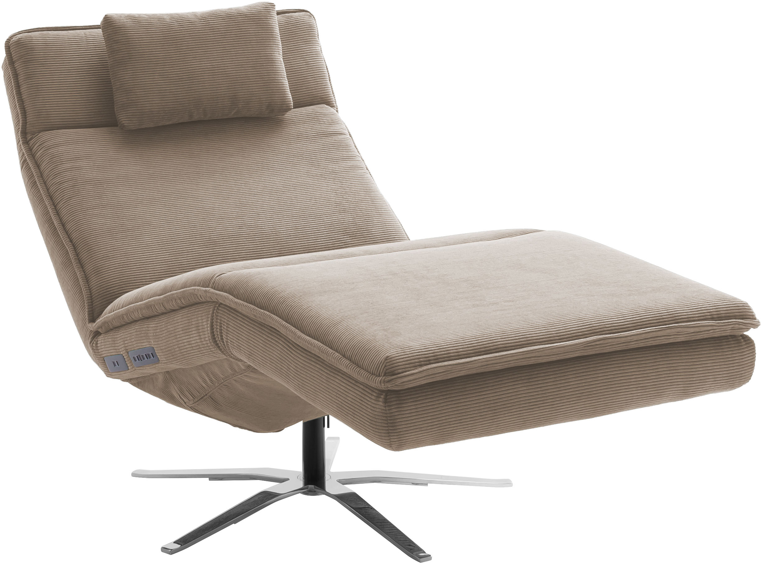 SCHÖNER WOHNEN-Kollektion Relaxsessel "Belize, Ergonomischer Liege-Luxus zum Entspannen" Herz-Waage-Position, motorische Verstellung & USB-Anschluss