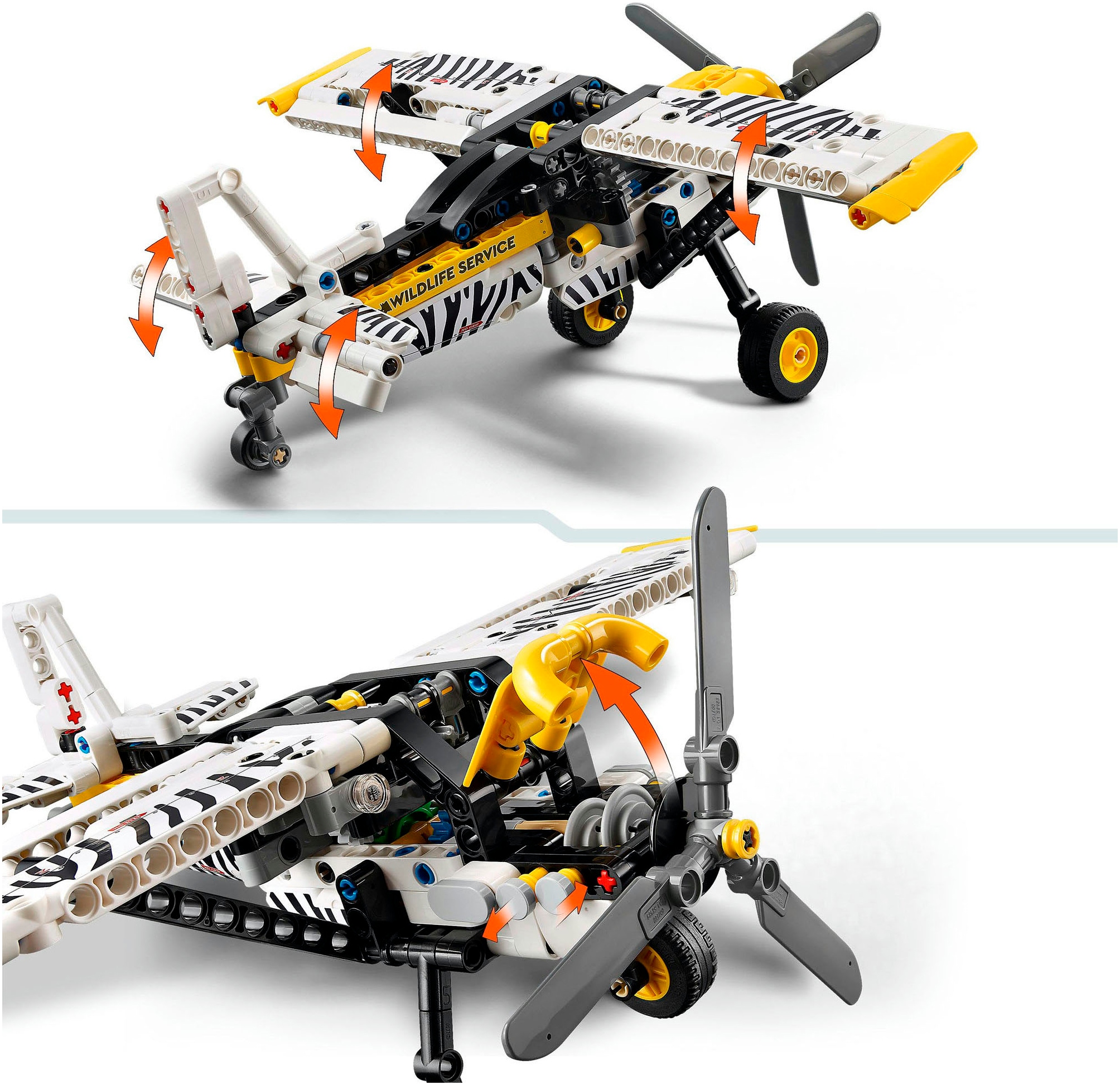LEGO® Konstruktionsspielsteine »Propellerflugzeug (42198), LEGO Technic«, (333 St.), Made in Europe