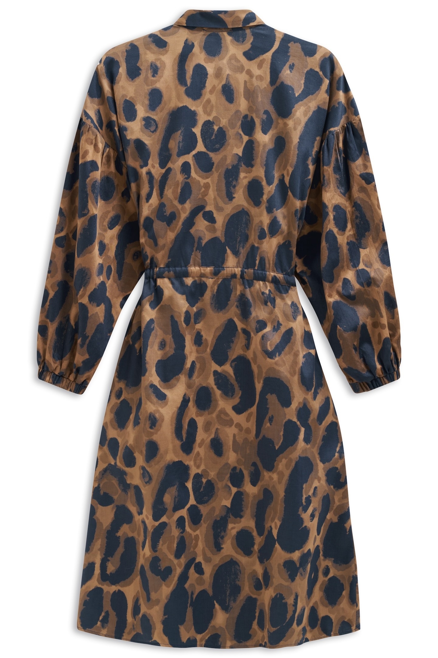 bugatti Blusenkleid »Leo-Muster«, mit Bindegurt und aus Baumwolle