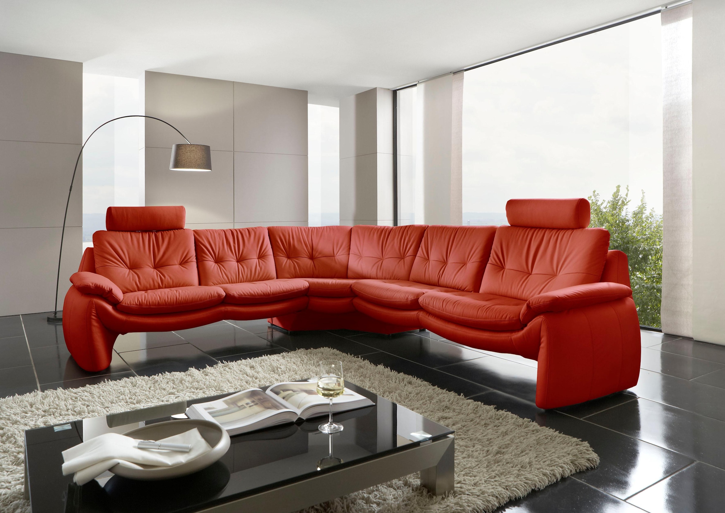 PLACES OF einzigartiger | bestellen BAUR Ecksofa Optik in STYLE »Luna525«