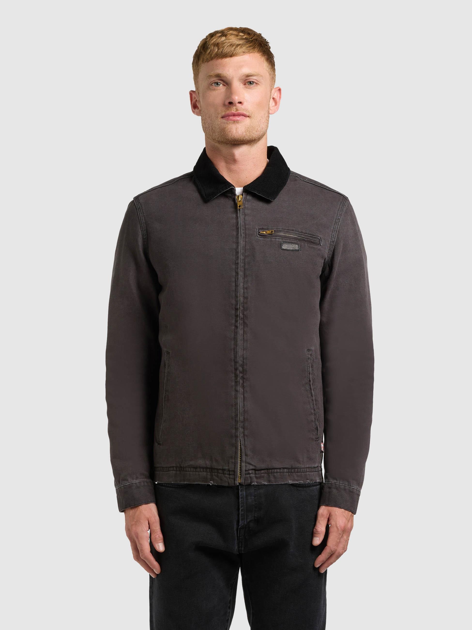 khujo Hemdjacke »Deddy« ohne Kapuze Modische Herren Jacke mit Kordkragen